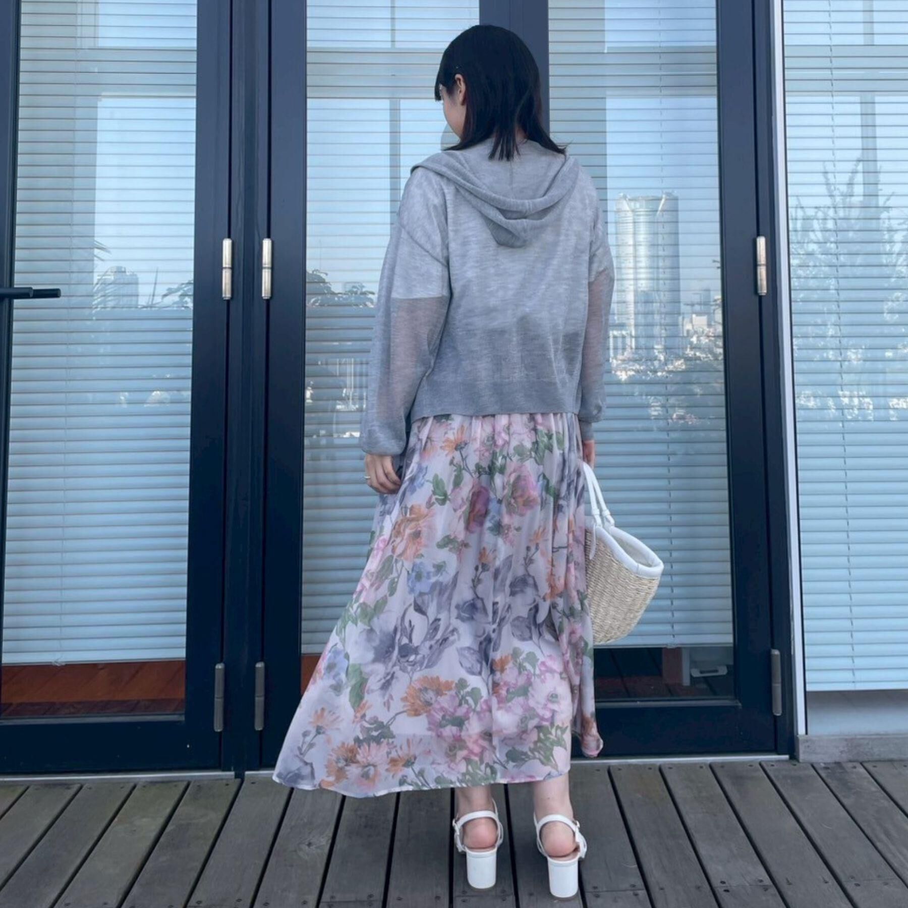 Couture broach「【上品な透け感・大人カジュアル】シアージップアップフーディー」|パーカー|