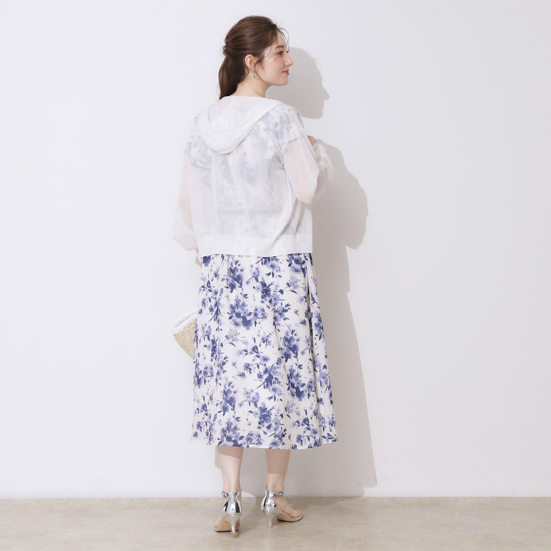 Couture broach「【上品な透け感・大人カジュアル】シアージップアップフーディー」|パーカー|