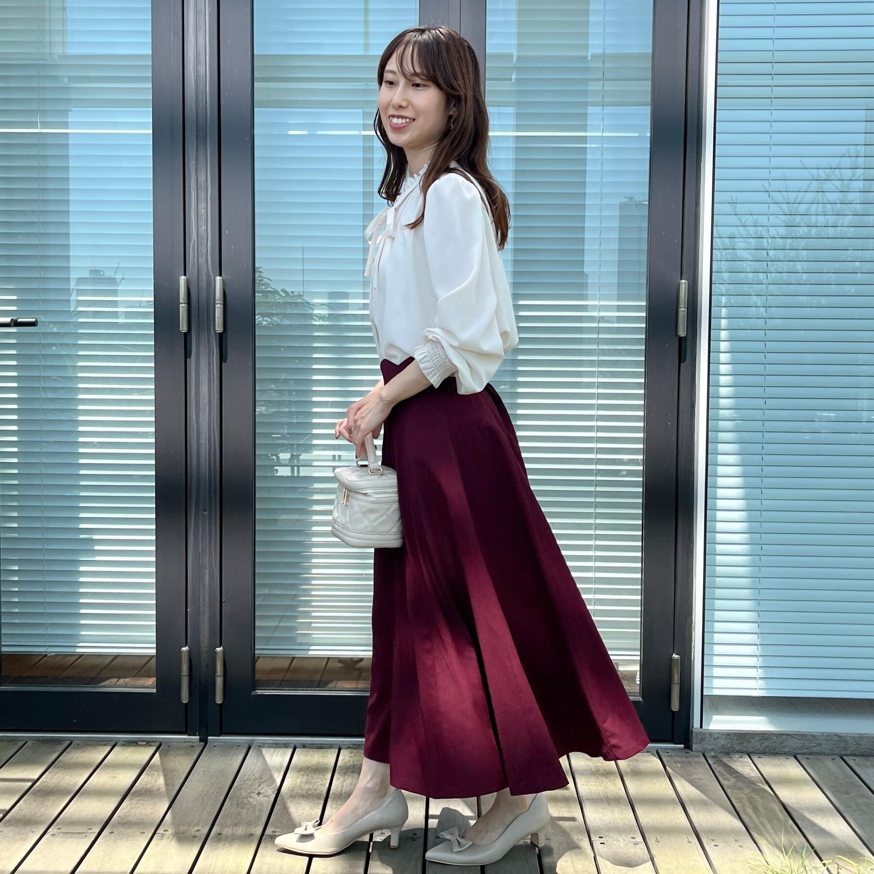 Couture broach「【大人可愛い・通勤】スカラウエスト サイドベルト パネルスカート」|スカート|