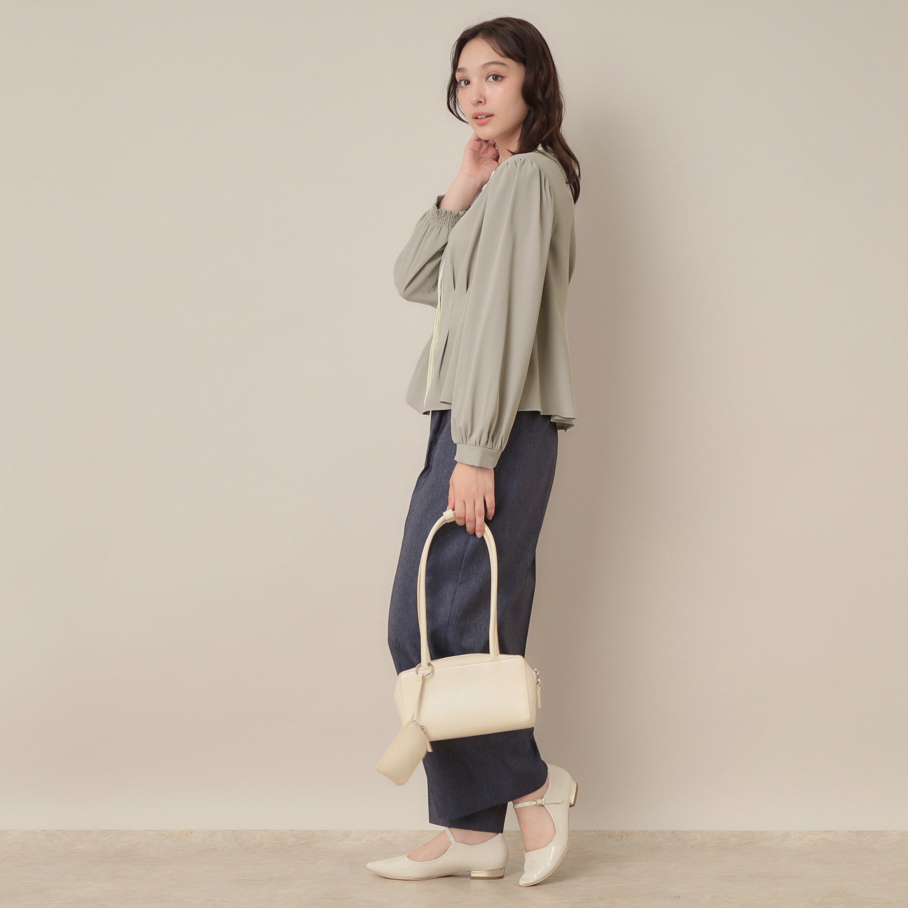 Couture broach「【きれいめ・通勤】配色羽織れるブラウス」|シャツ・ブラウス|