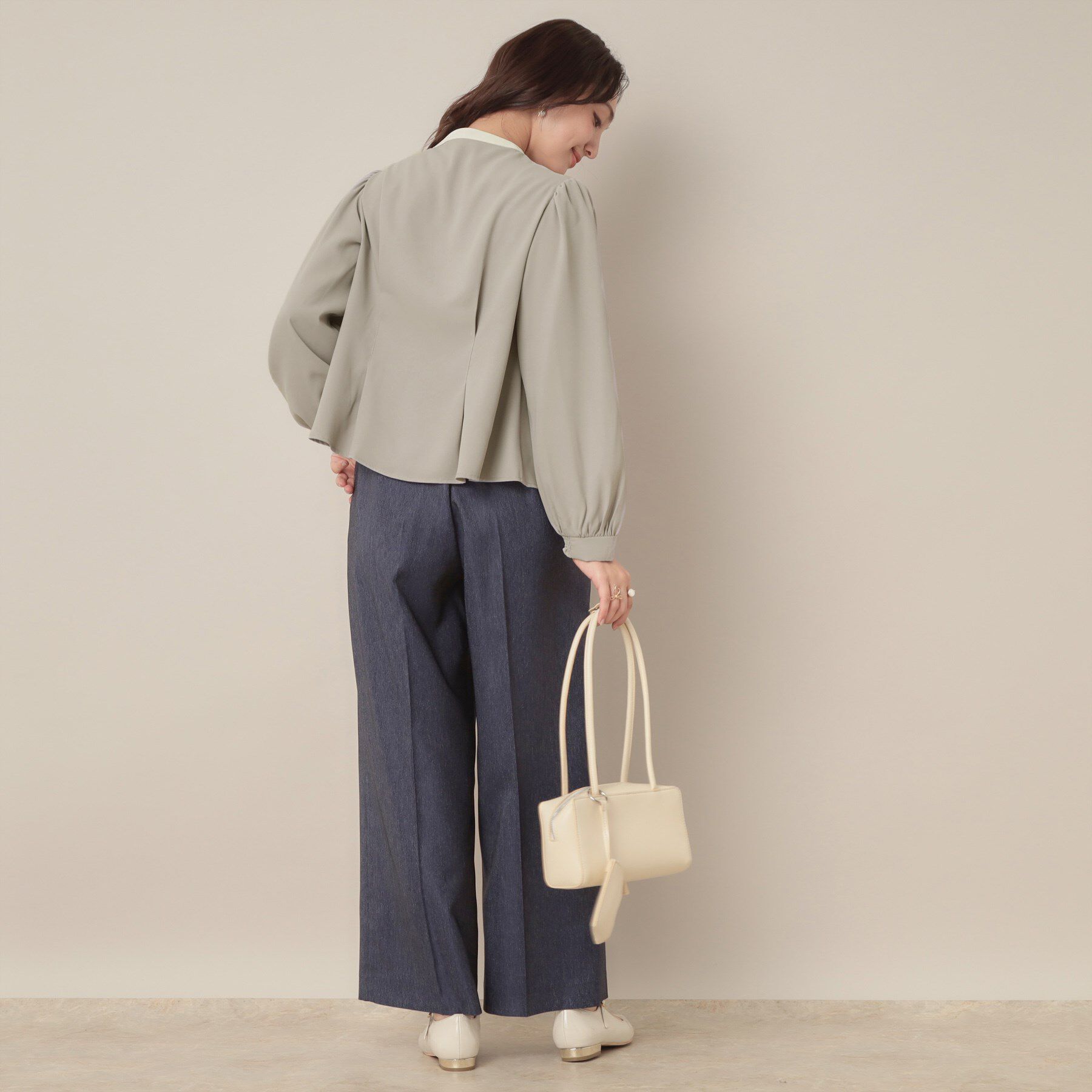 Couture broach「【きれいめ・通勤】配色羽織れるブラウス」|シャツ・ブラウス|