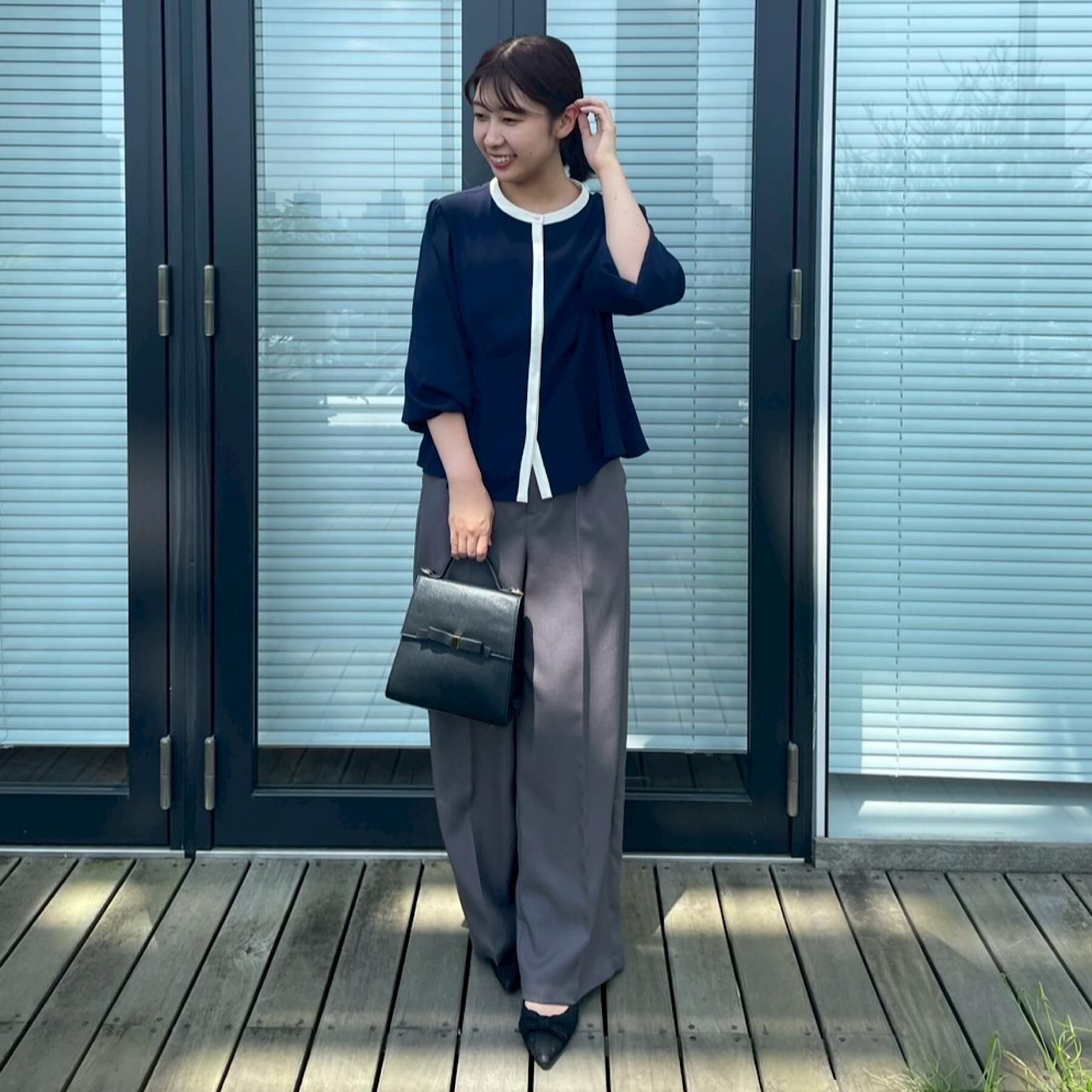 Couture broach「【きれいめ・通勤】配色羽織れるブラウス」|シャツ・ブラウス|