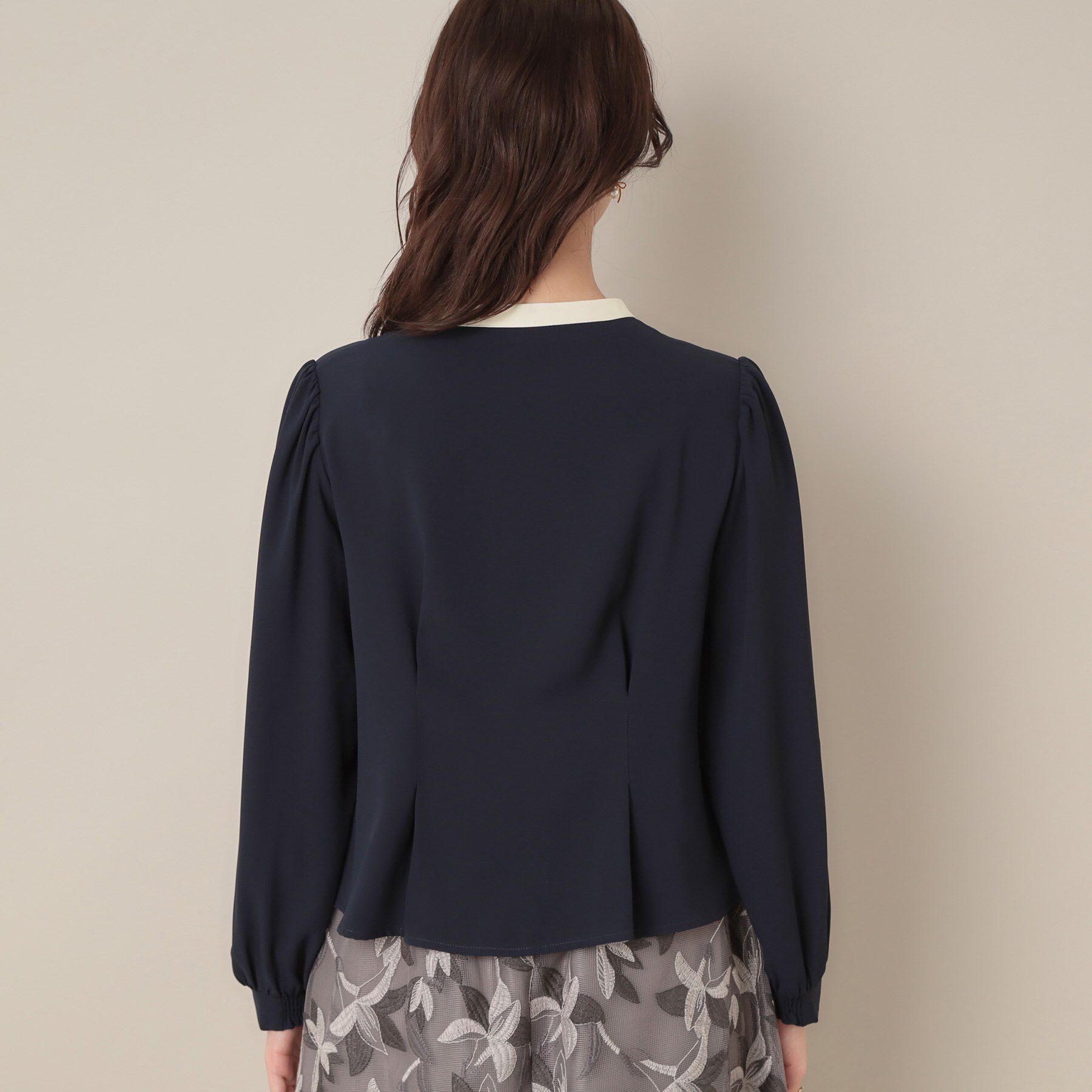 Couture broach「【きれいめ・通勤】配色羽織れるブラウス」|シャツ・ブラウス|