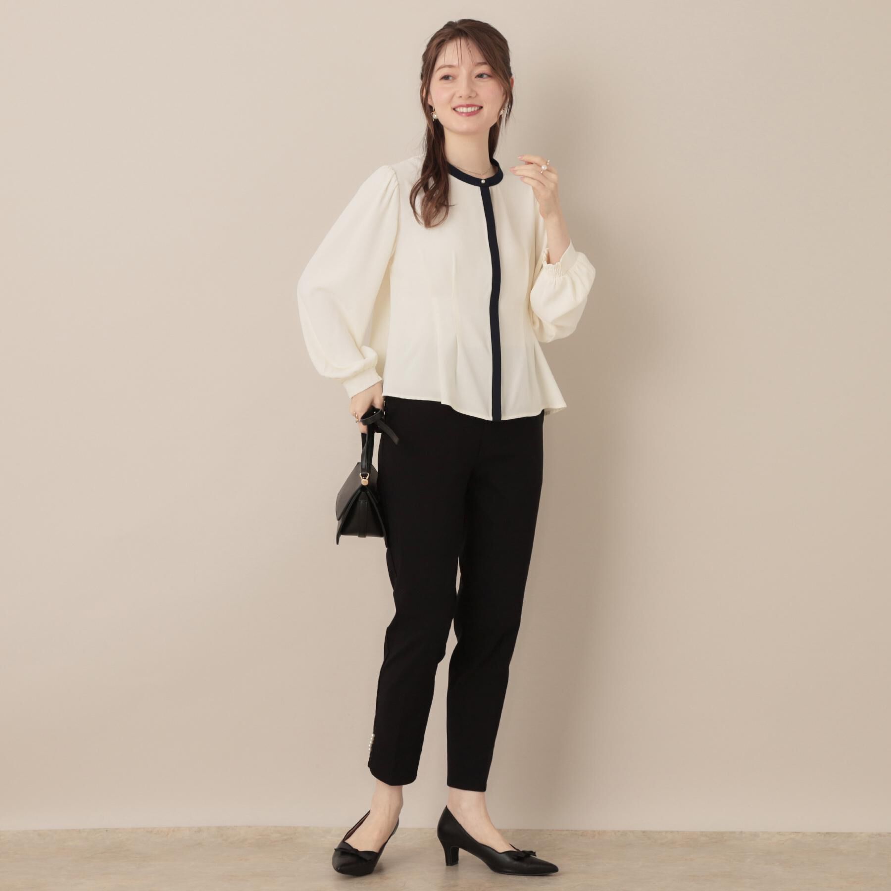 Couture broach「【きれいめ・通勤】配色羽織れるブラウス」|シャツ・ブラウス|