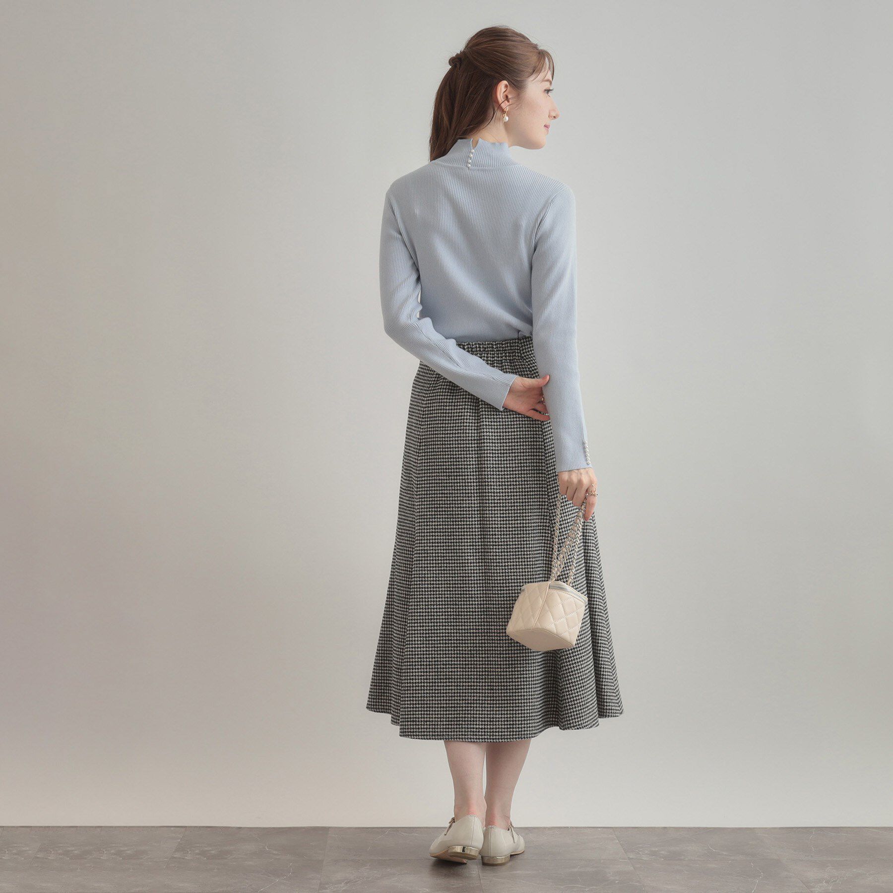 Couture broach「【多機能・フェミニン】パール調リブニット」|ニット・セーター|