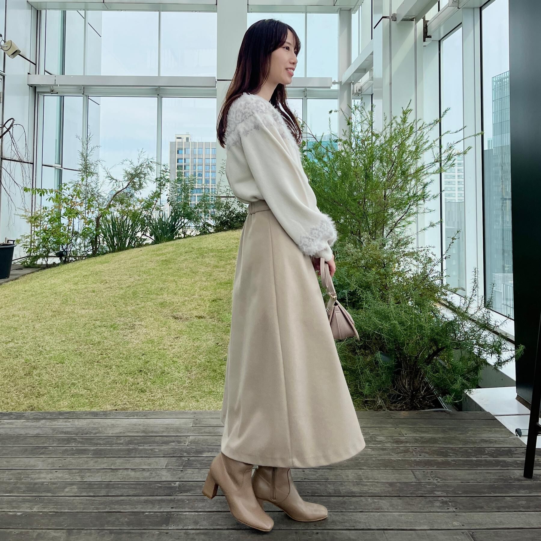 Couture broach「【着映え】求心フェザーニット」|ニット・セーター|