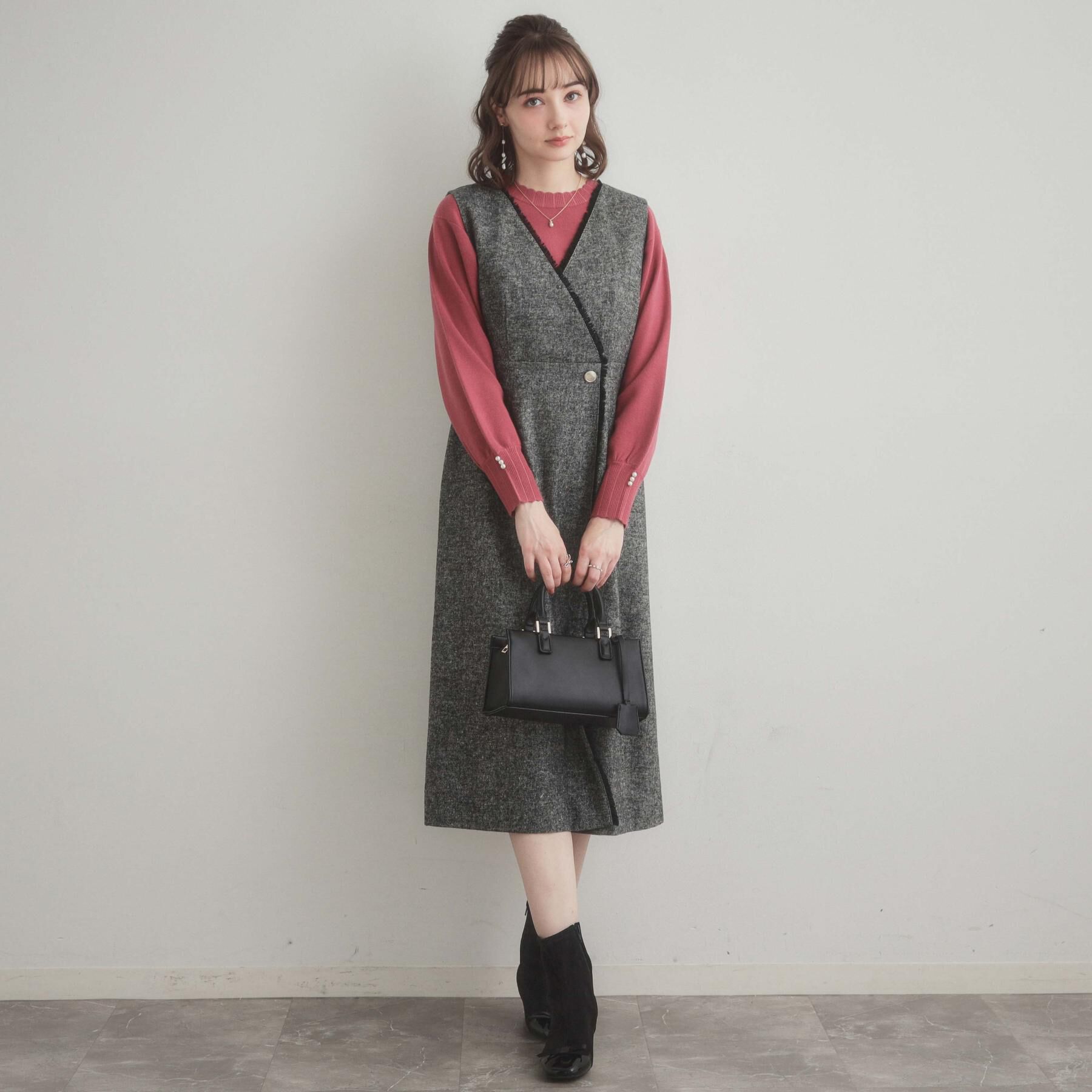 Couture broach「【洗える/スカラデザイン】パフスリーブ ニット」|ニット・セーター|