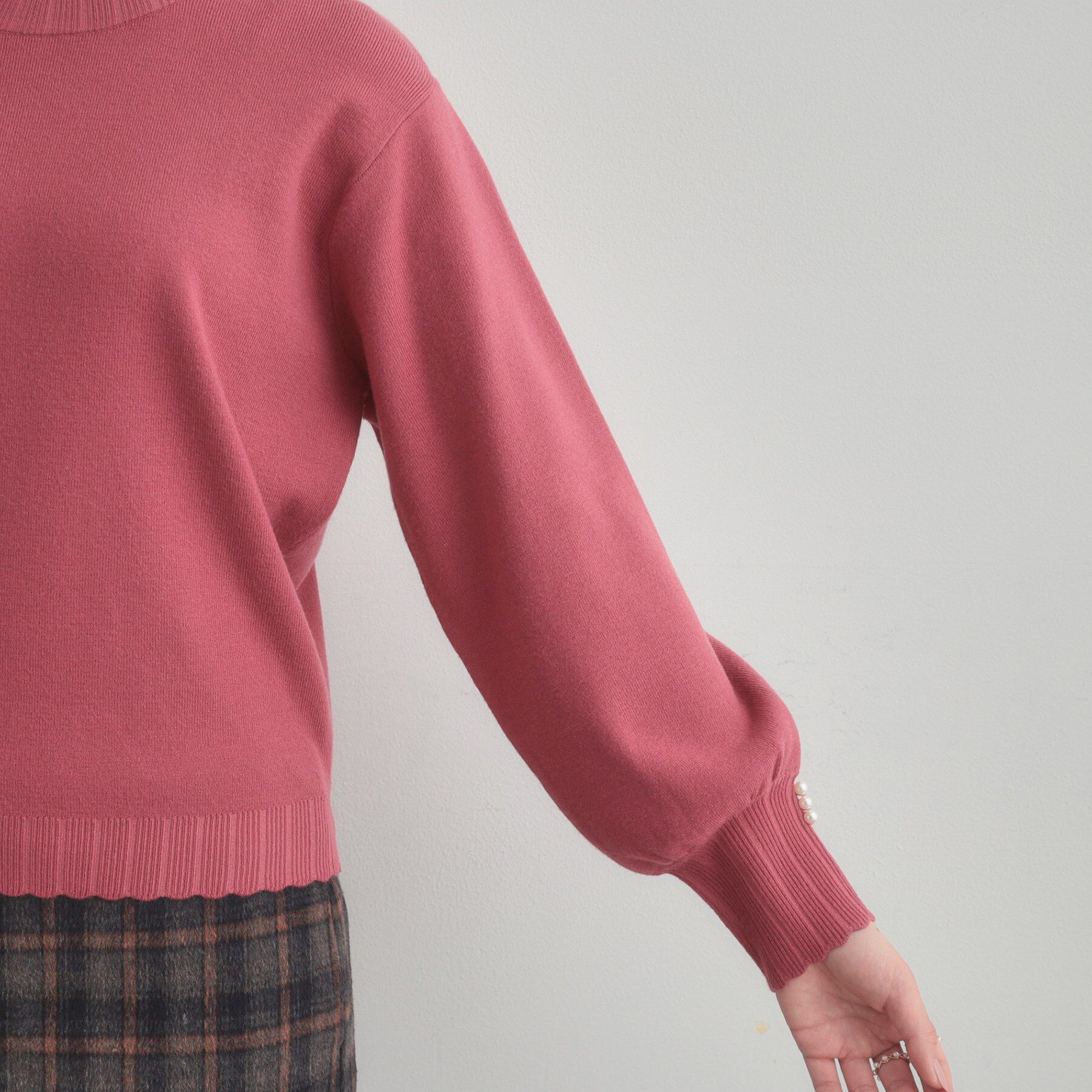 Couture broach「【洗える/スカラデザイン】パフスリーブ ニット」|ニット・セーター|