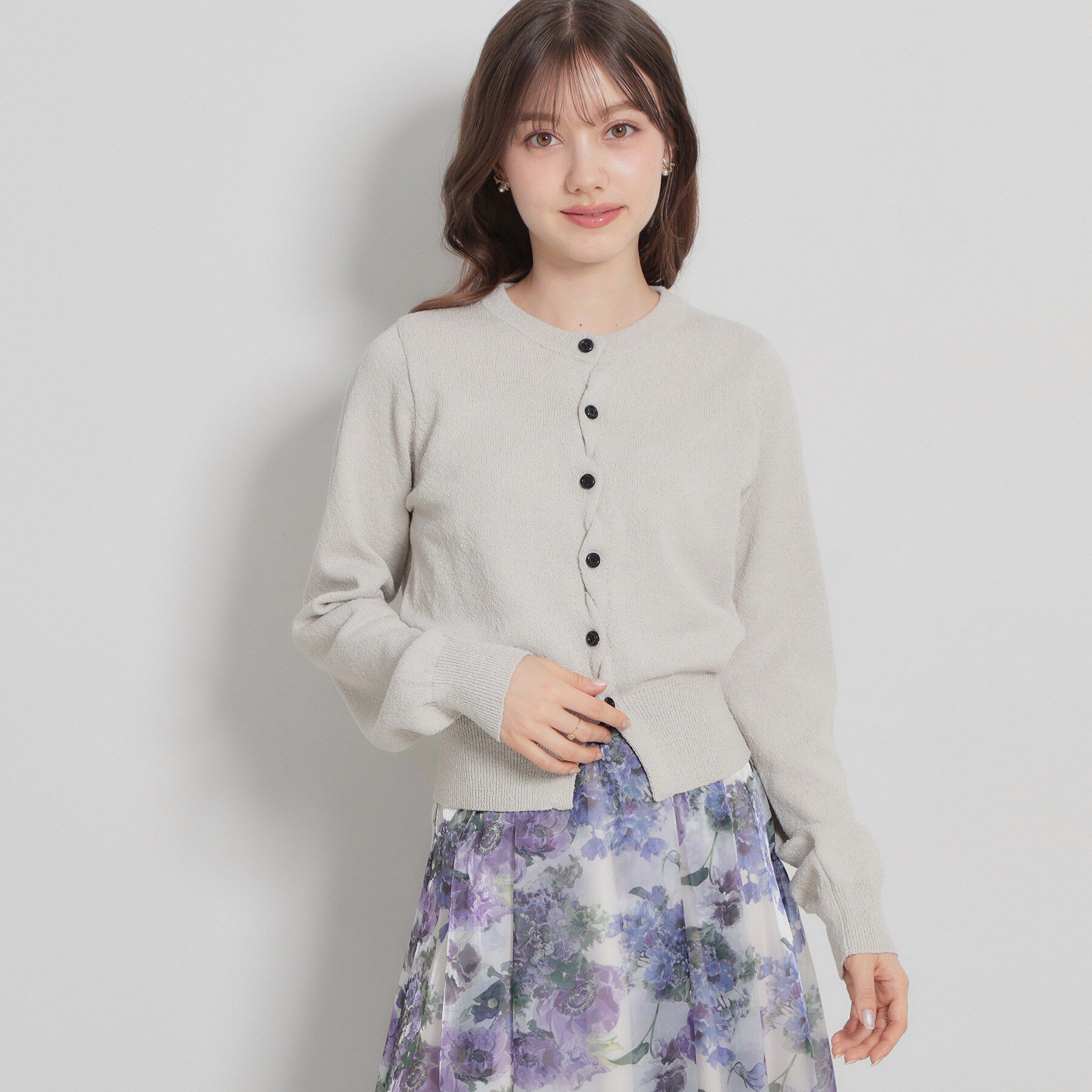 Couture broach「クロスボタンカーディガン」|カーディガン|