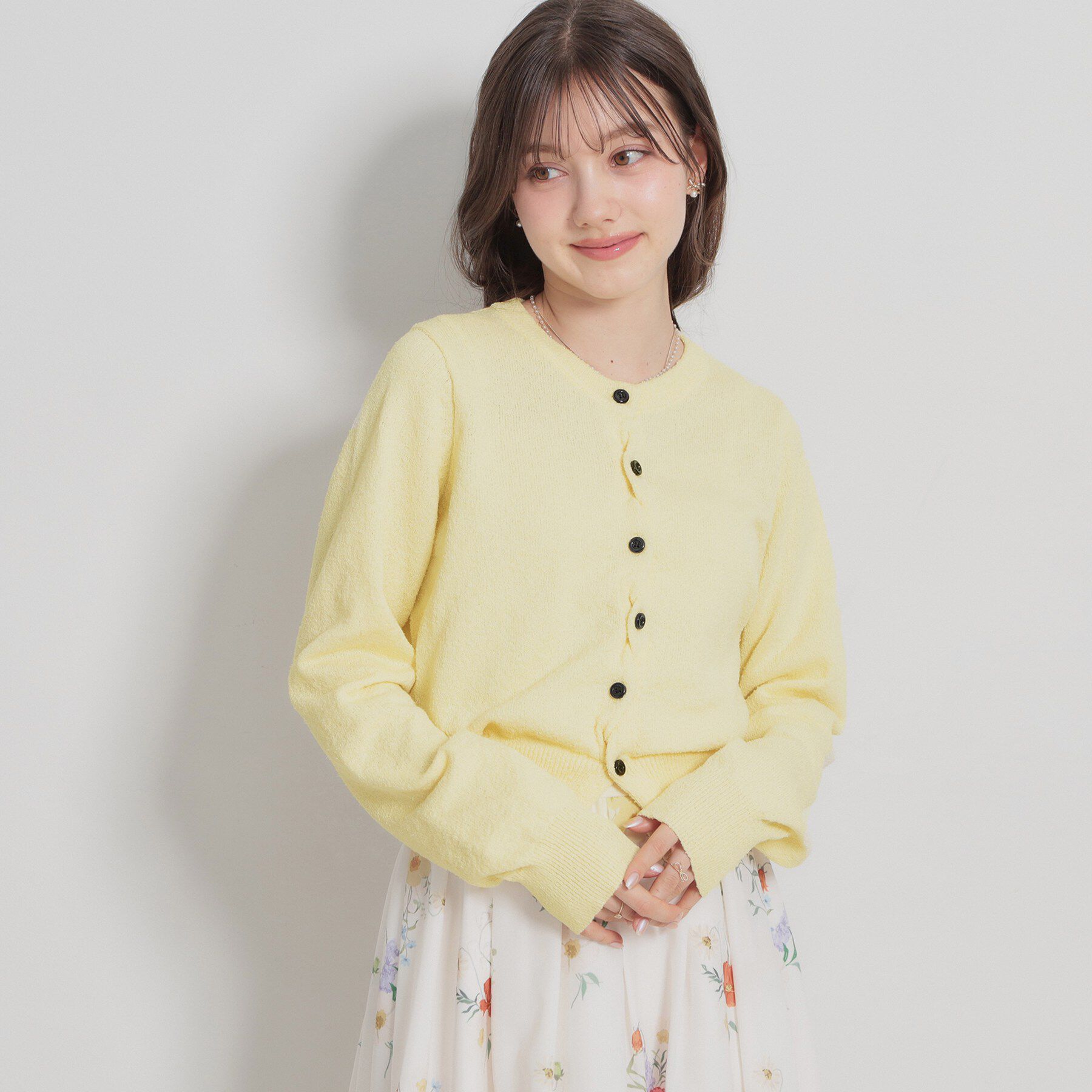 Couture broach「クロスボタンカーディガン」|カーディガン|