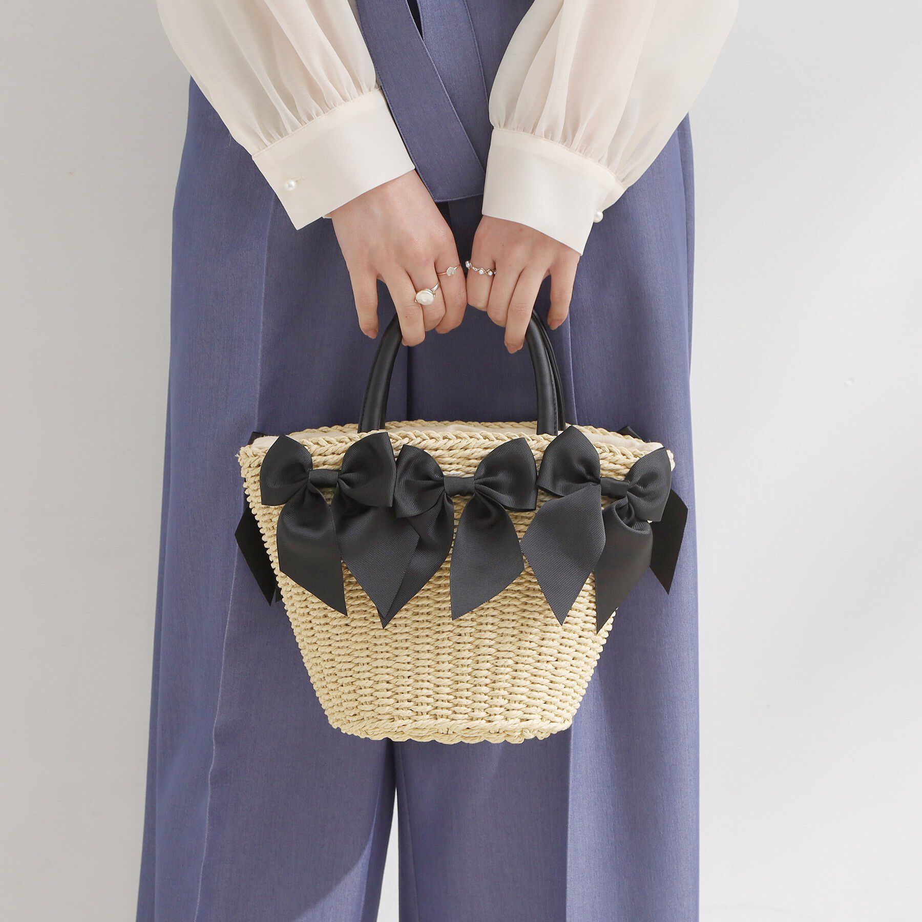 Couture broach「グログランリボンモチーフトート」|トートバッグ|