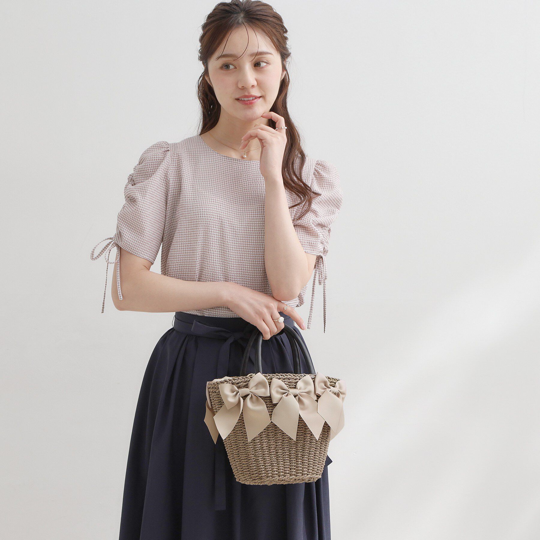 Couture broach「グログランリボンモチーフトート」|トートバッグ|