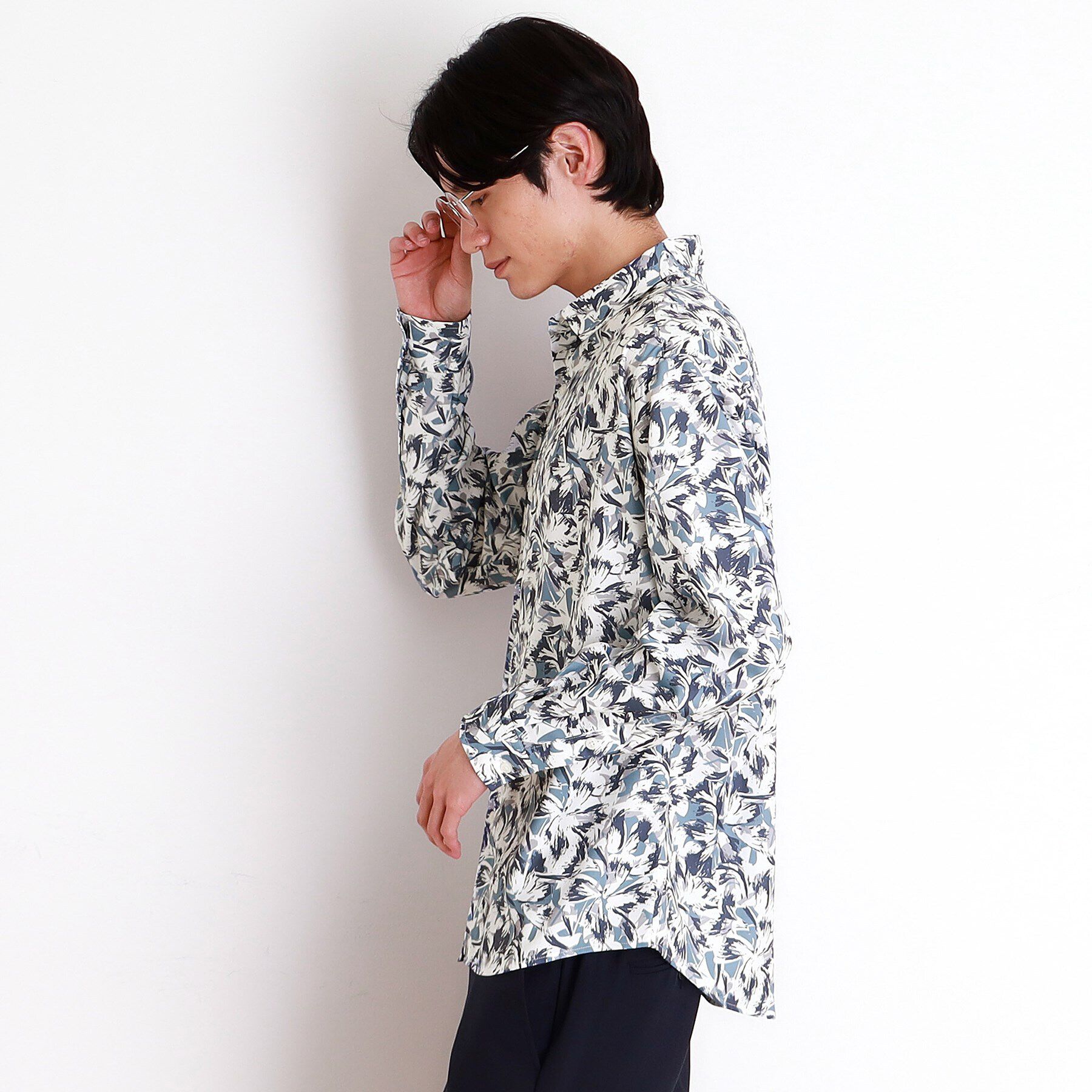 THE SHOP TK「ドライポリ長袖プリントシャツ」|シャツ・ブラウス|