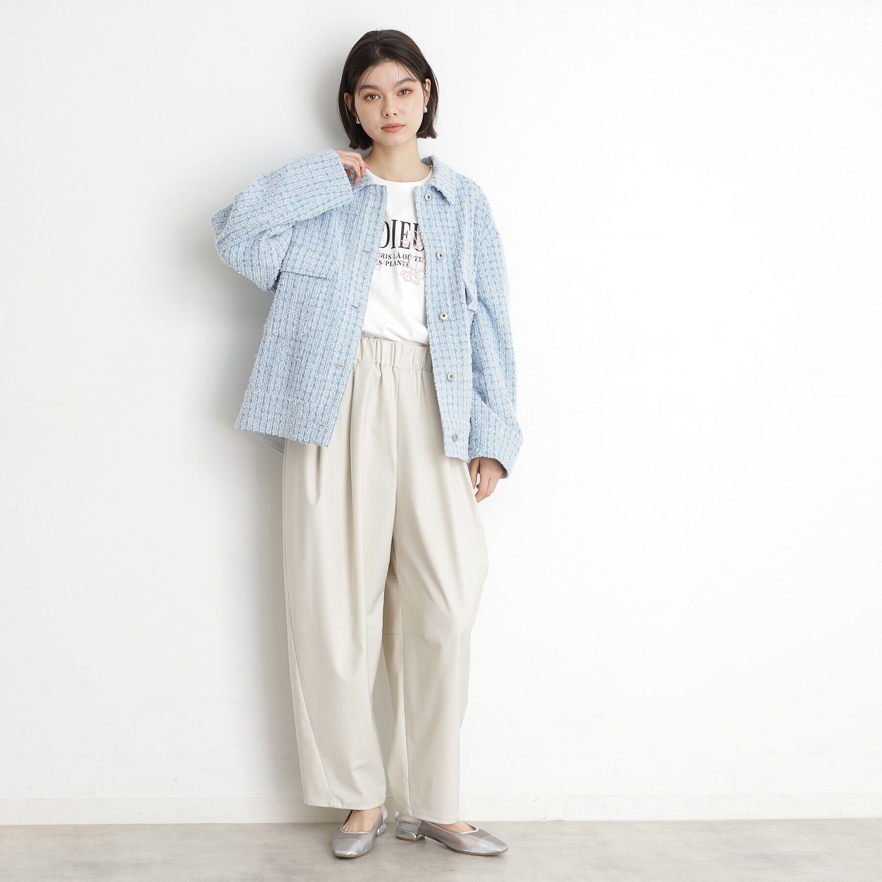 THE SHOP TK「ジャカードデニムジャケット【洗える】」|デニムジャケット|