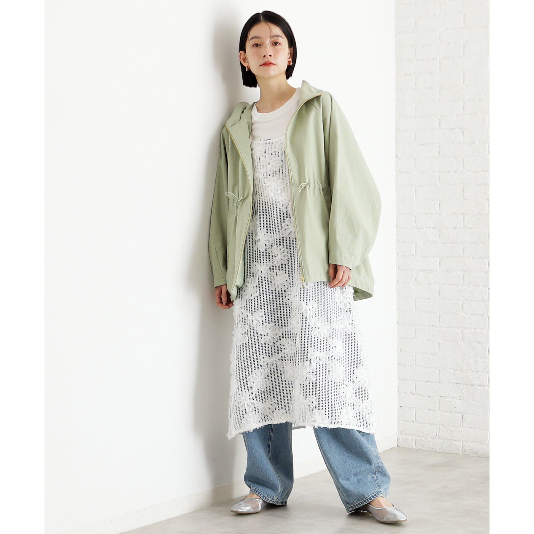 THE SHOP TK「3Dレースキャミワンピ」|ワンピース|