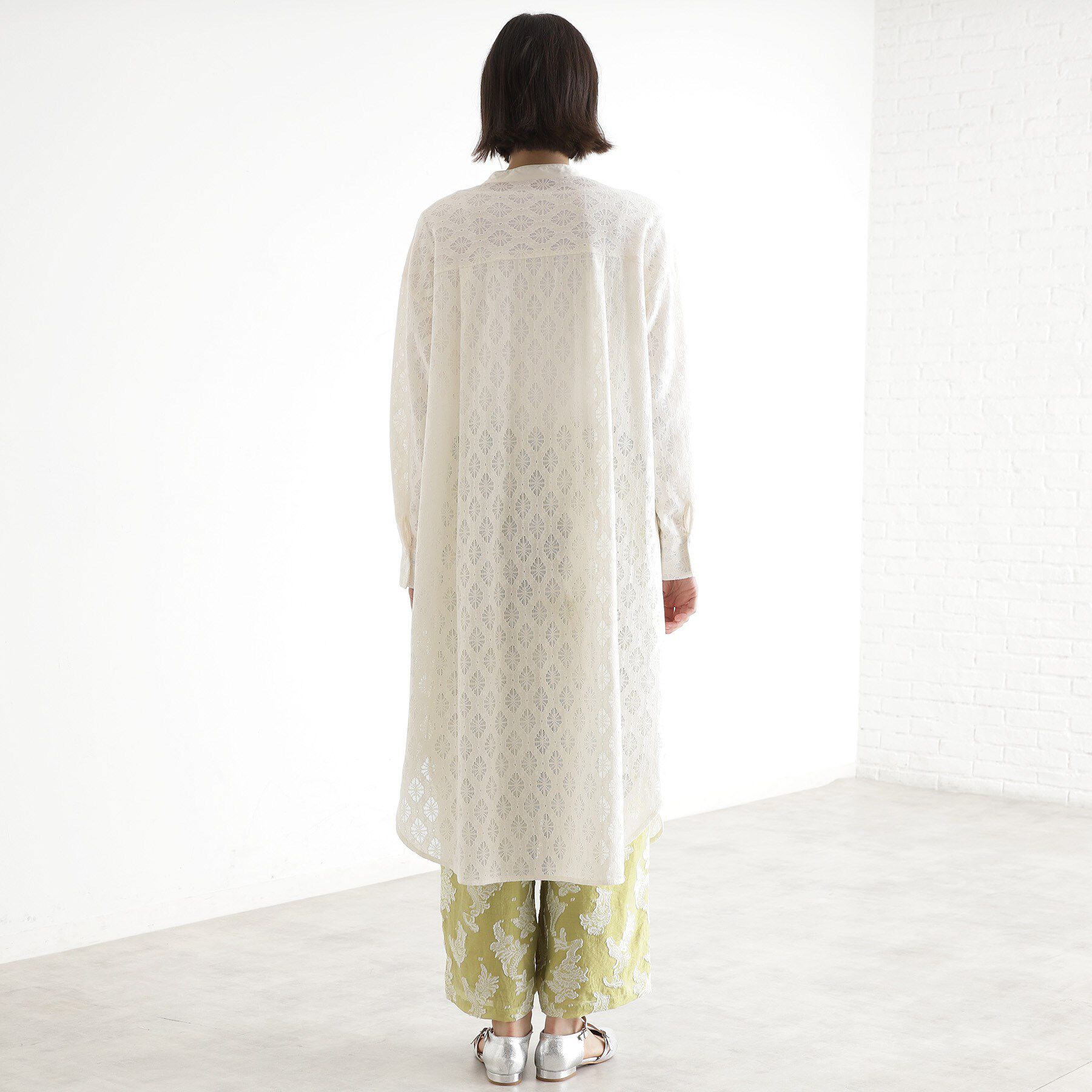 THE SHOP TK「レースシャツワンピース」|ワンピース|