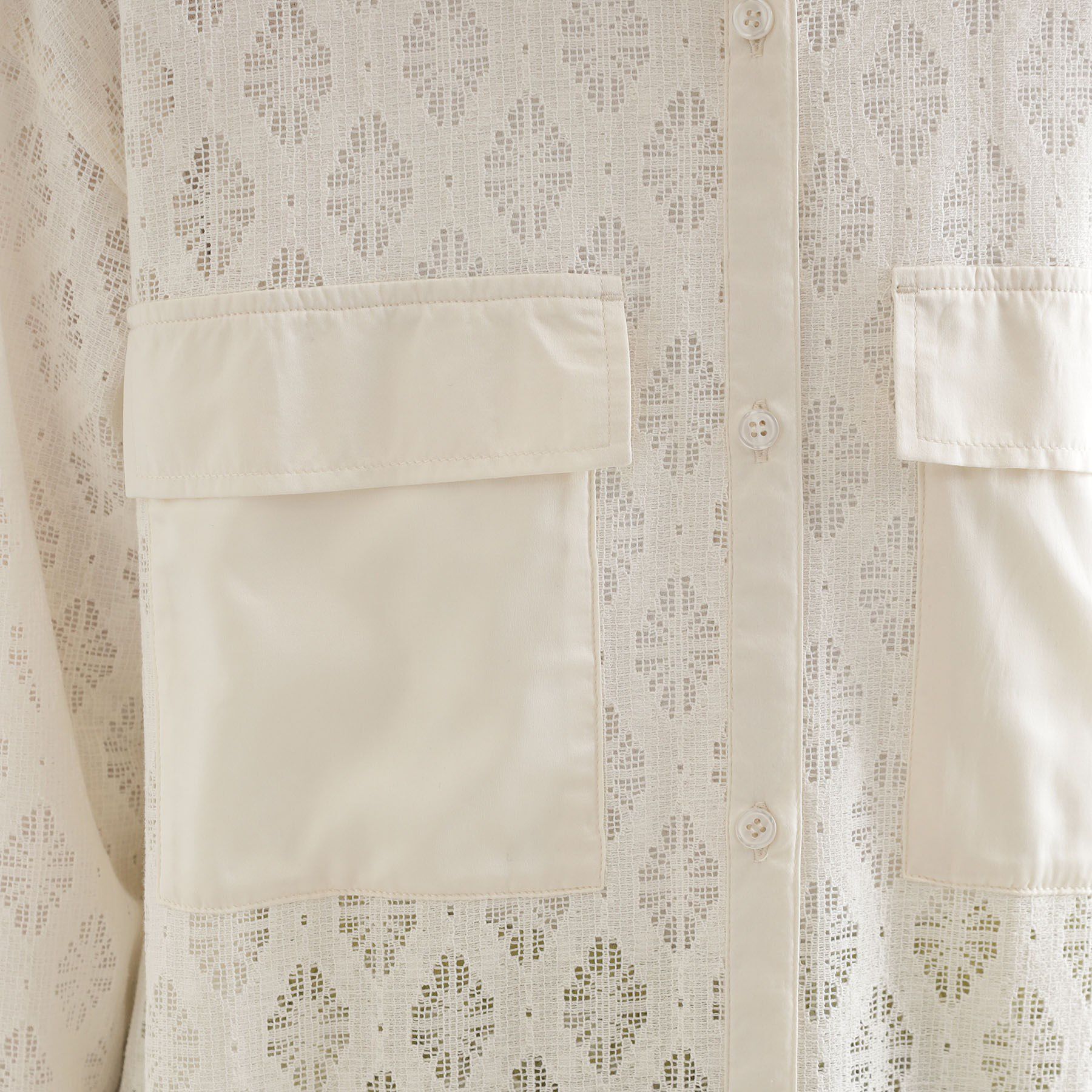 THE SHOP TK「レースシャツワンピース」|ワンピース|