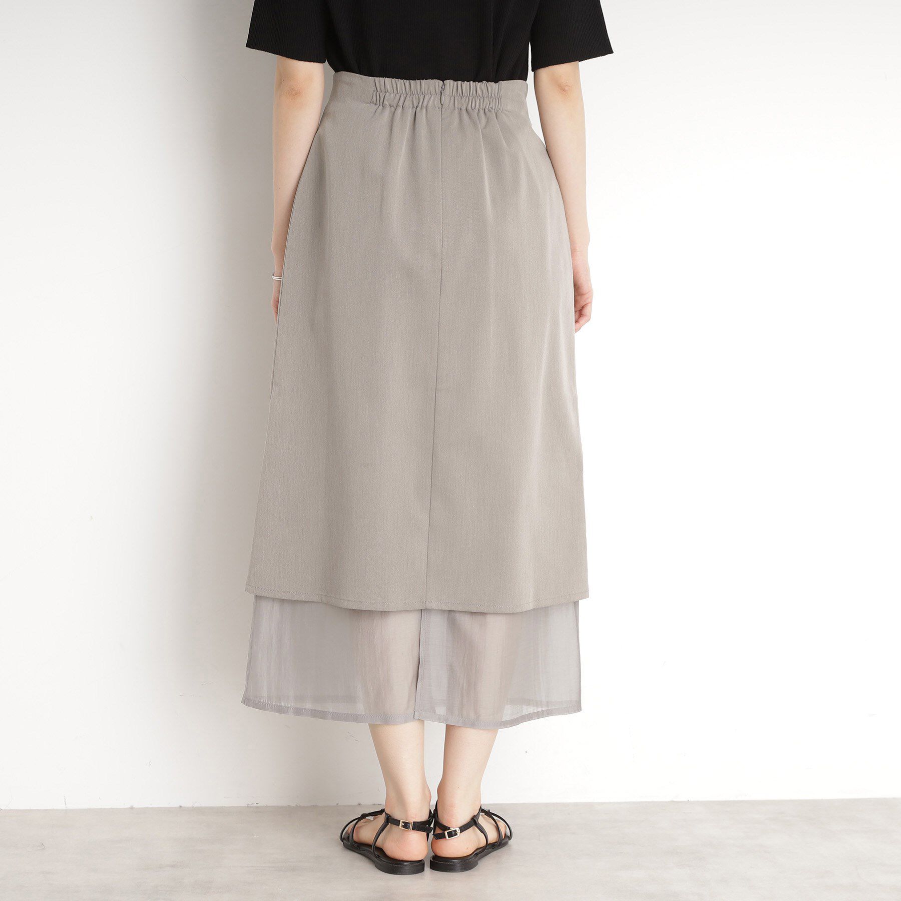 THE SHOP TK「裾シアーナロースカート【洗える】」|スカート|