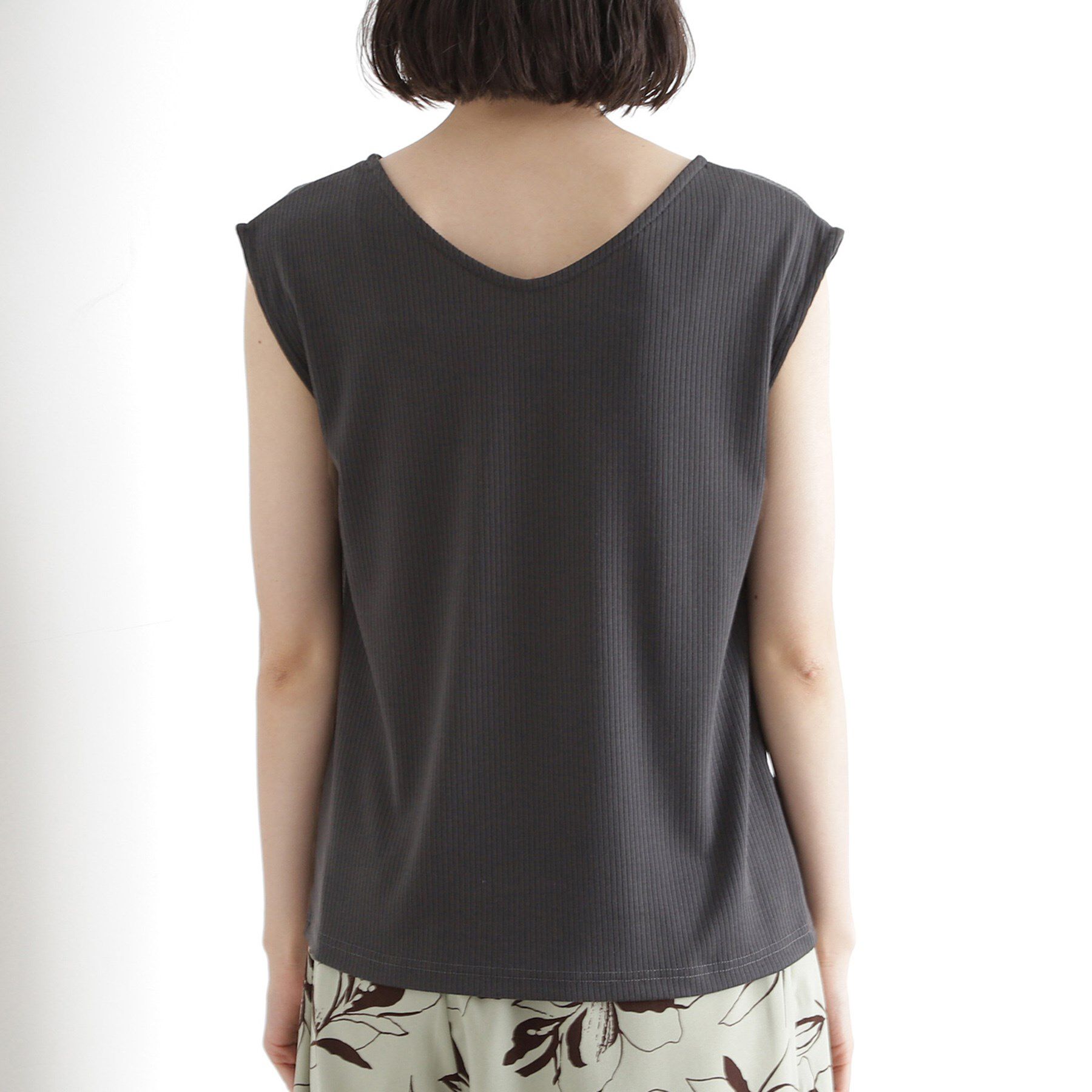 THE SHOP TK「前後2WAYワイドリブタンク【洗濯機OK】」|キャミソール|