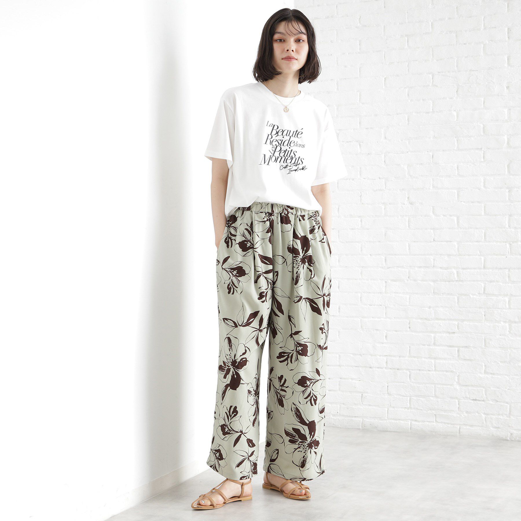 THE SHOP TK「ロゴアソートTシャツ【接触冷感/UVケア/洗濯機OK】」|Tシャツ・カットソー|