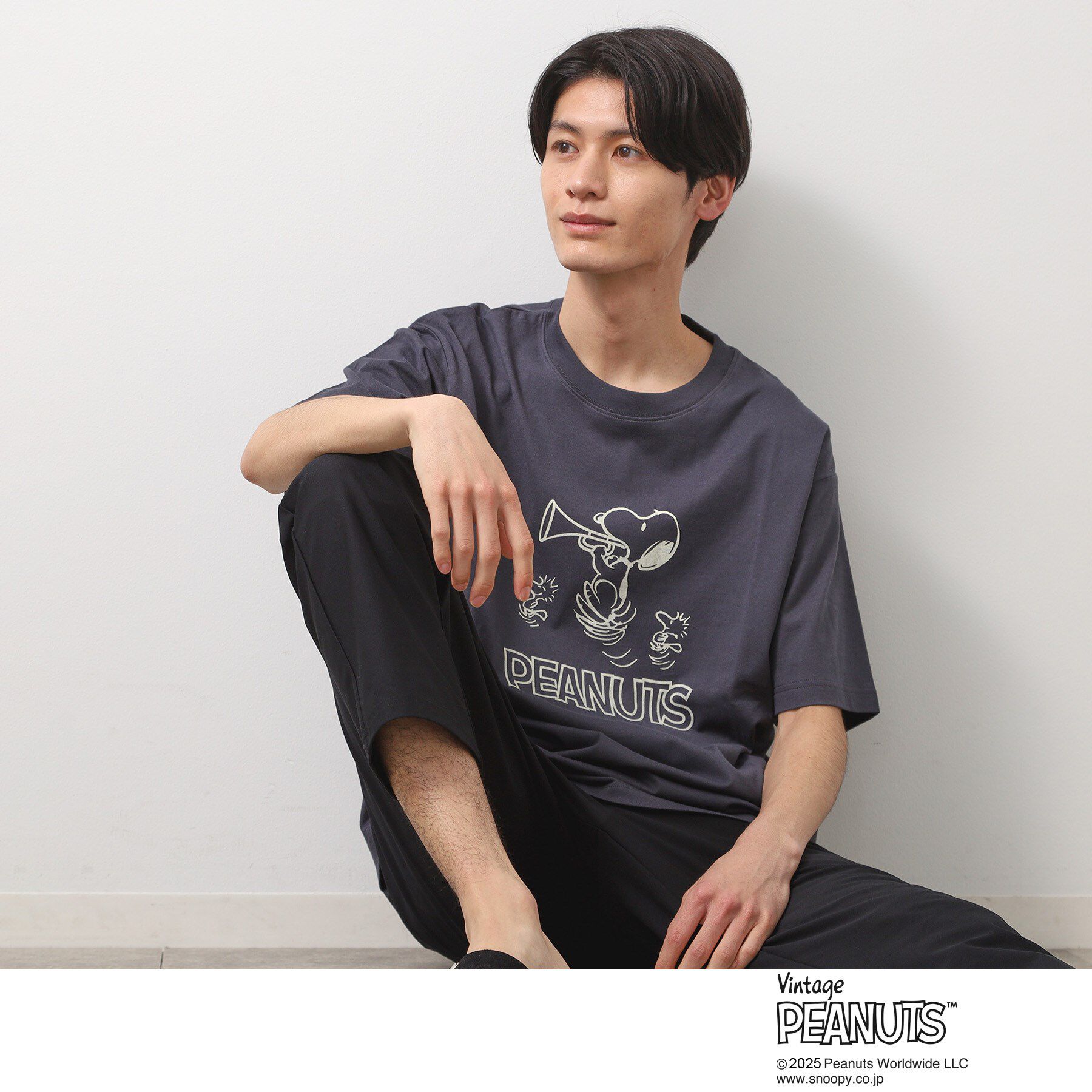 THE SHOP TK「75周年PEANUTSデザイン半袖Tシャツ」|Tシャツ・カットソー|