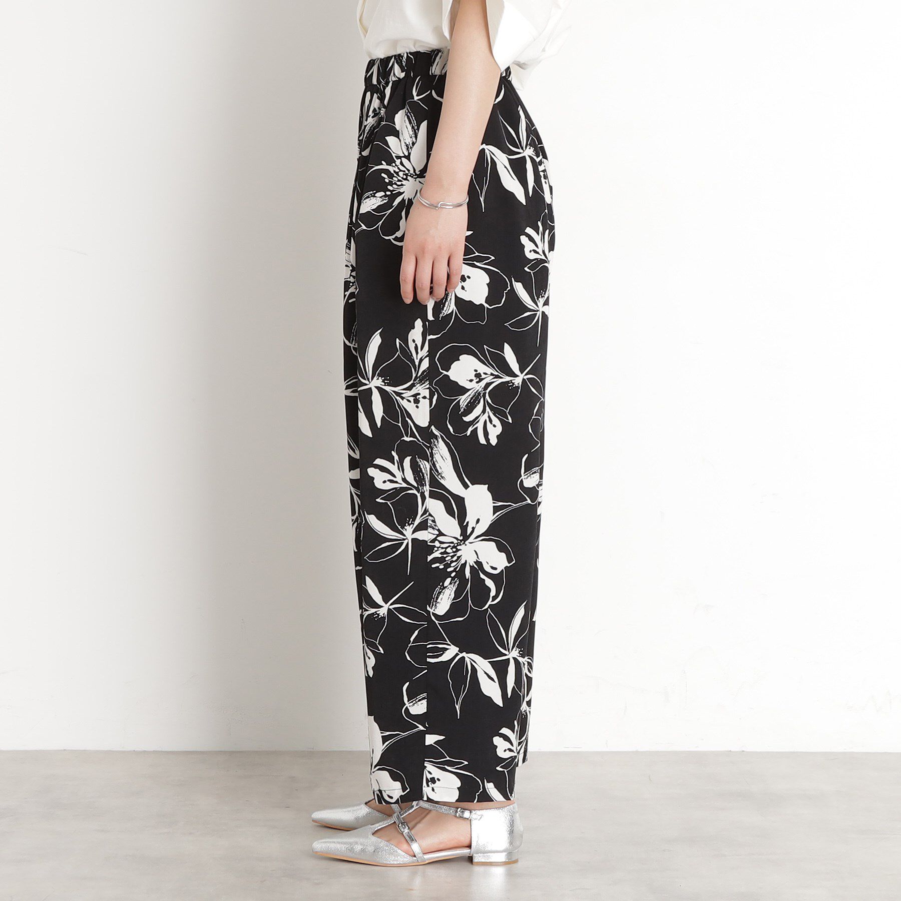 THE SHOP TK「フラワープリントイージーパンツ【洗える】」|その他|