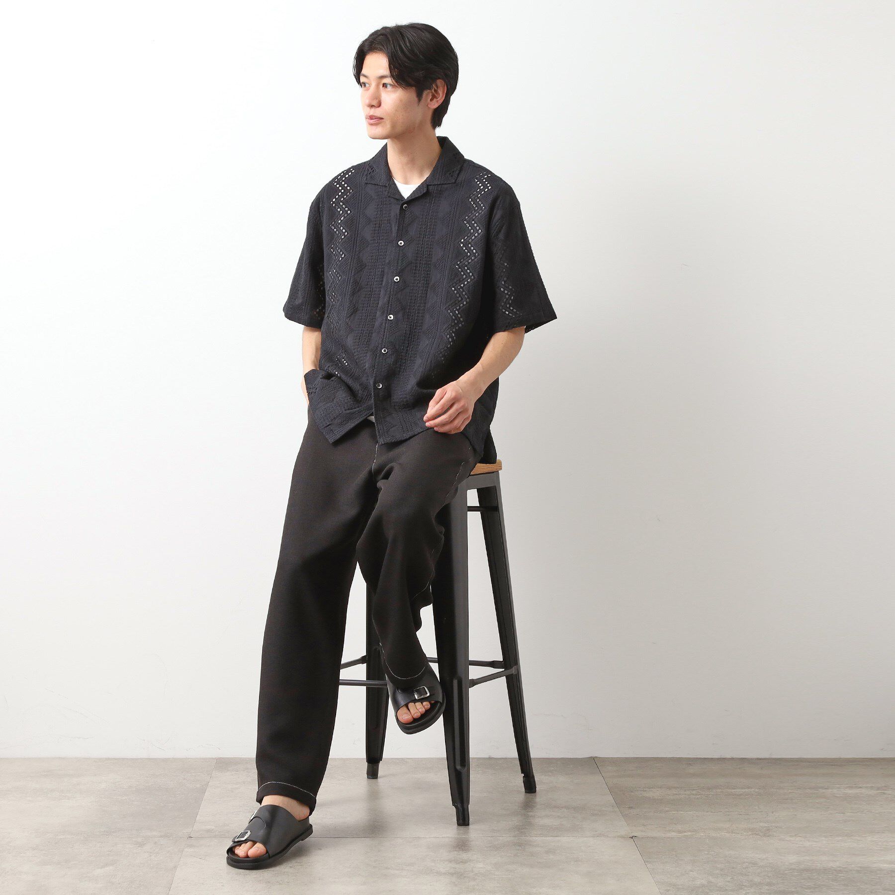 THE SHOP TK「インド刺繍半袖シャツ　【親子リンク/洗濯機OK】」|シャツ・ブラウス|