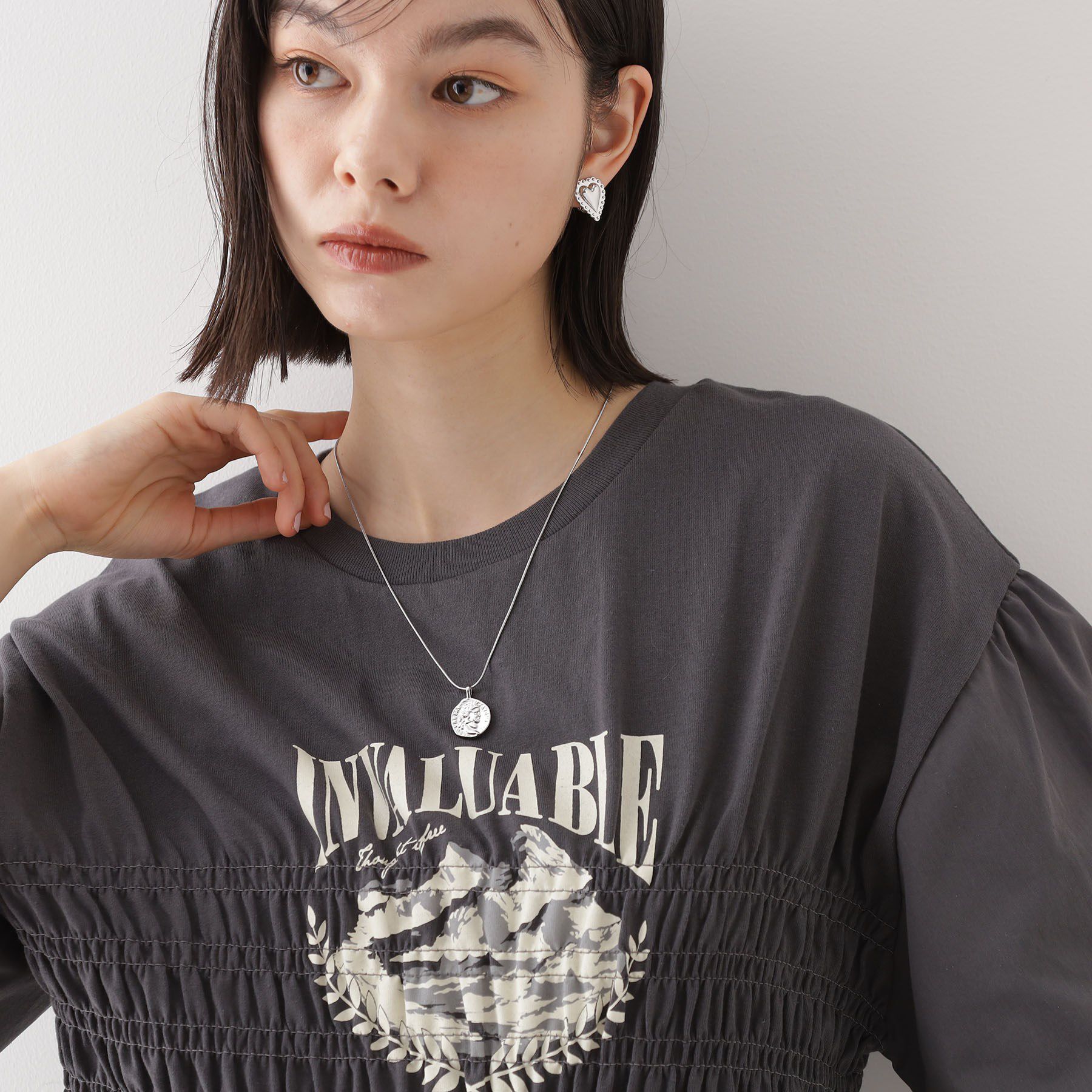 THE SHOP TK「コインチェーン2WAYショートネックレス」|ネックレス|