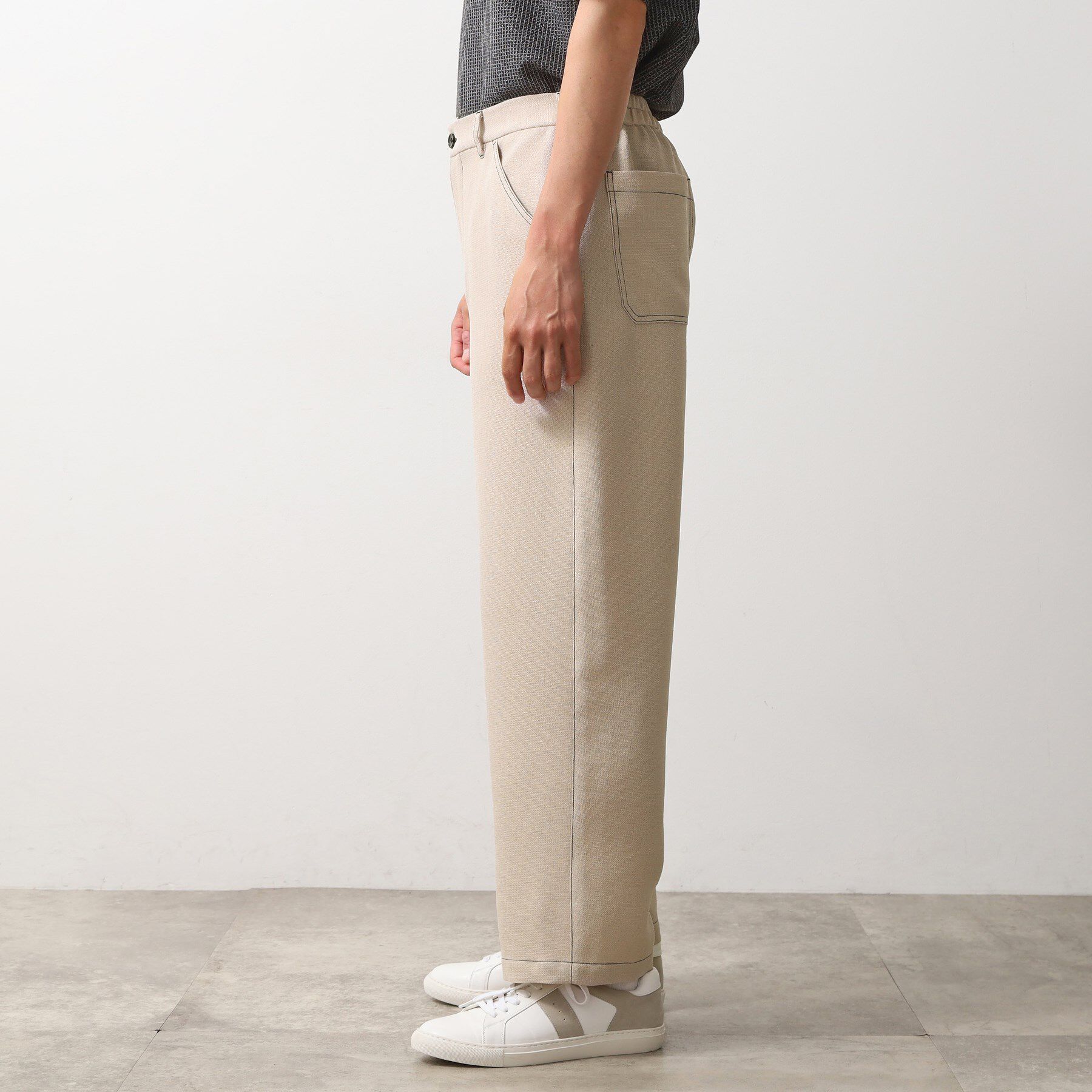 THE SHOP TK「ブッチャー配色ワイドパンツ」|その他|