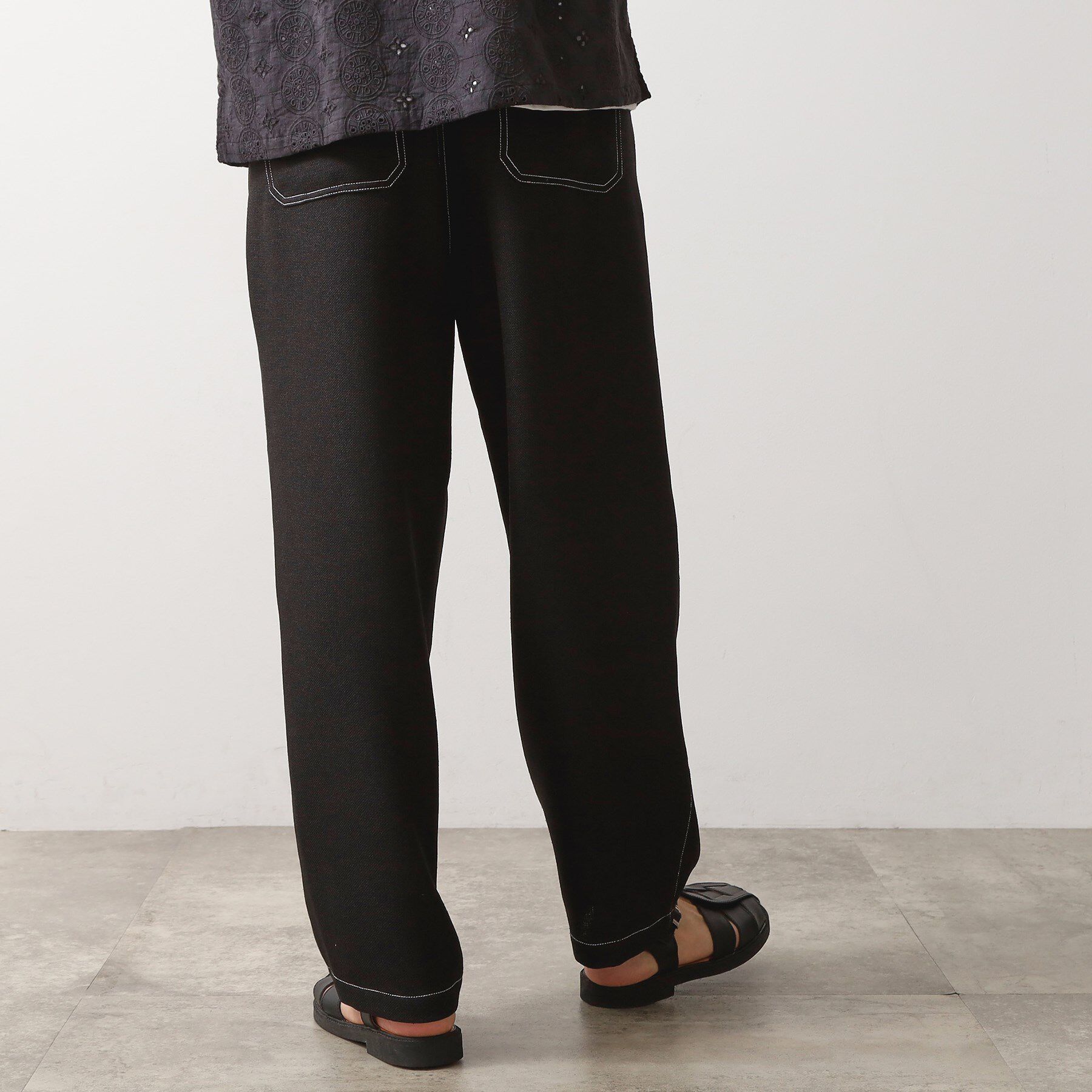 THE SHOP TK「ブッチャー配色ワイドパンツ」|その他|