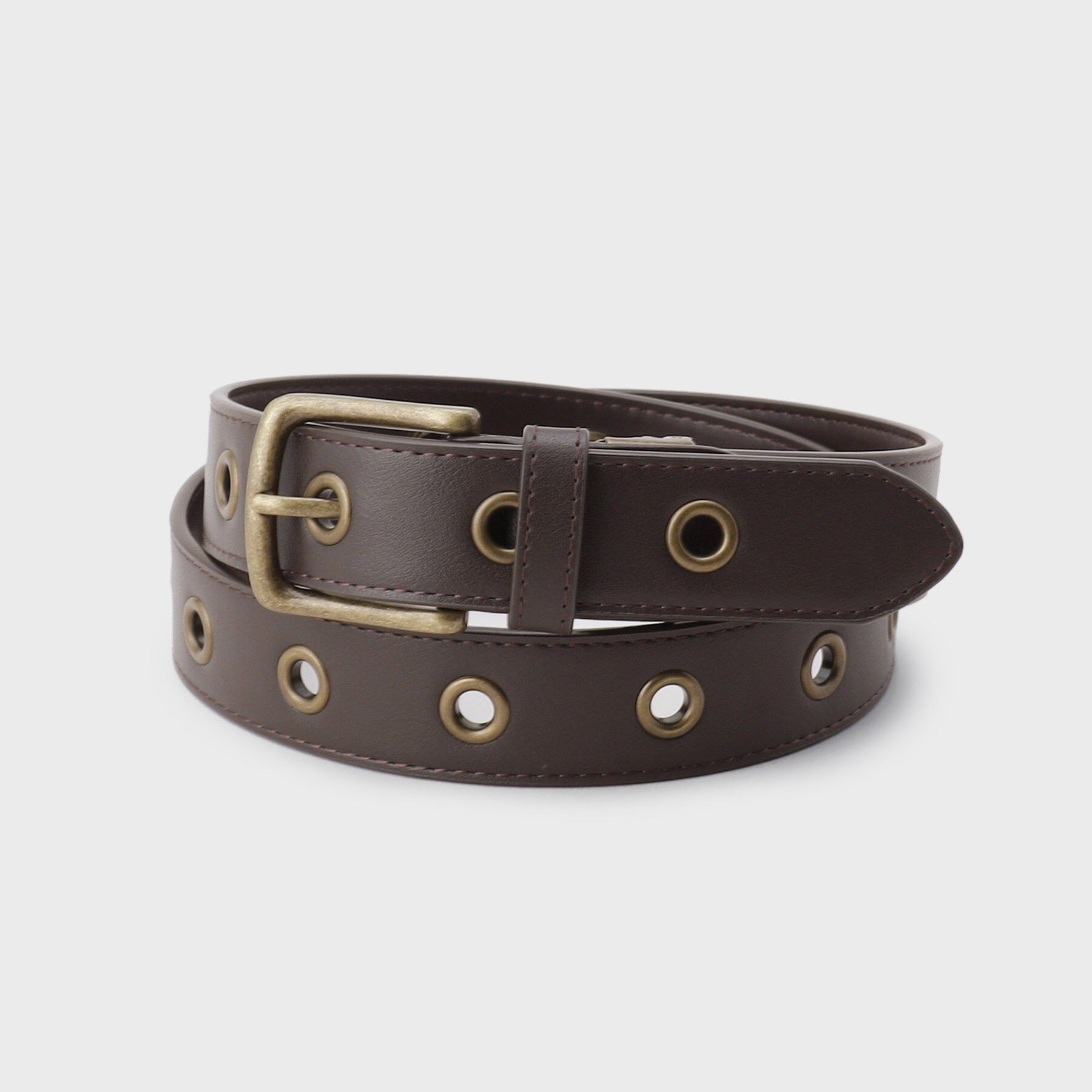 THE SHOP TK「スタッズベルト」|ベルト|ブラウン(043)