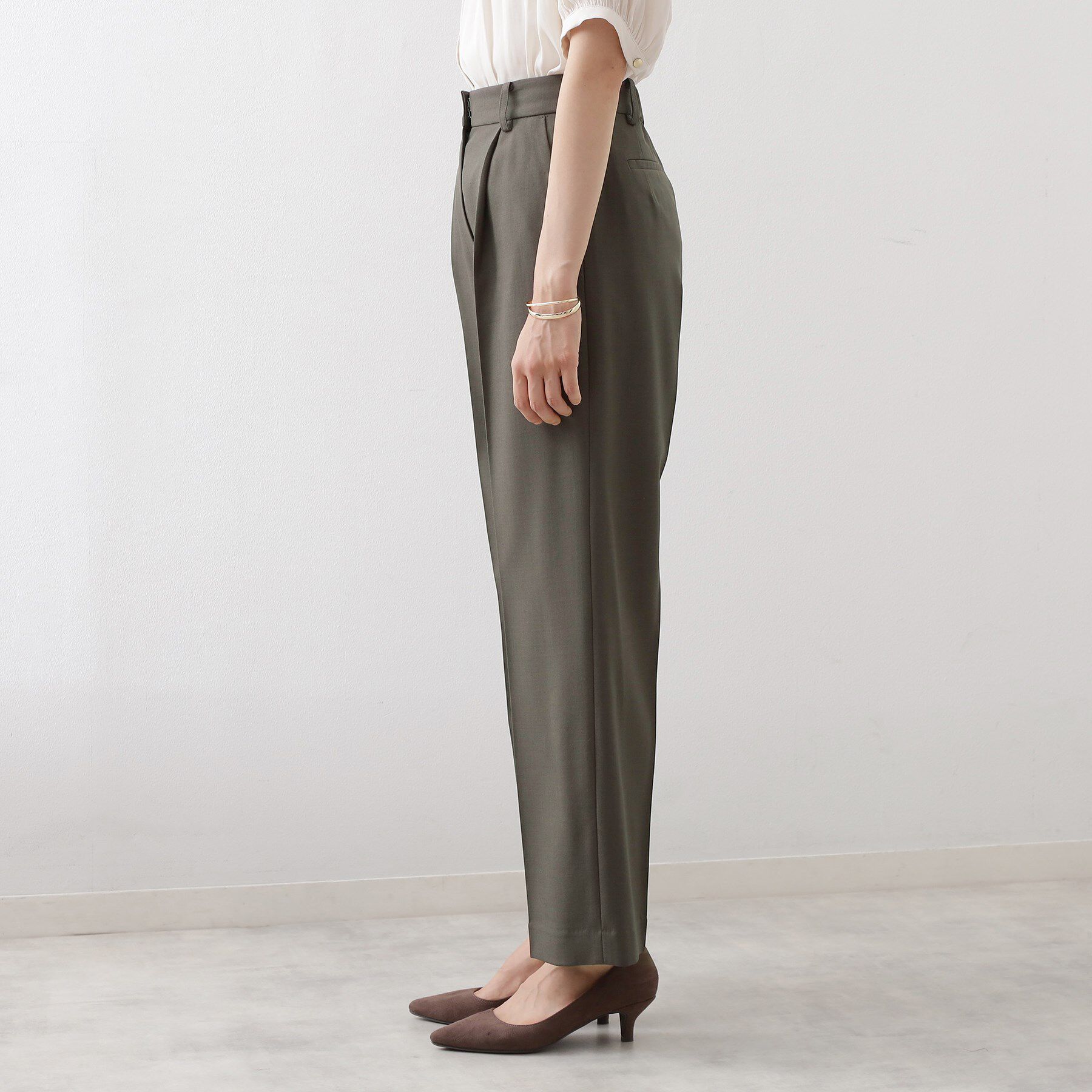 THE SHOP TK「ストレートワイドパンツ【セットアップ可／洗える】」|その他|