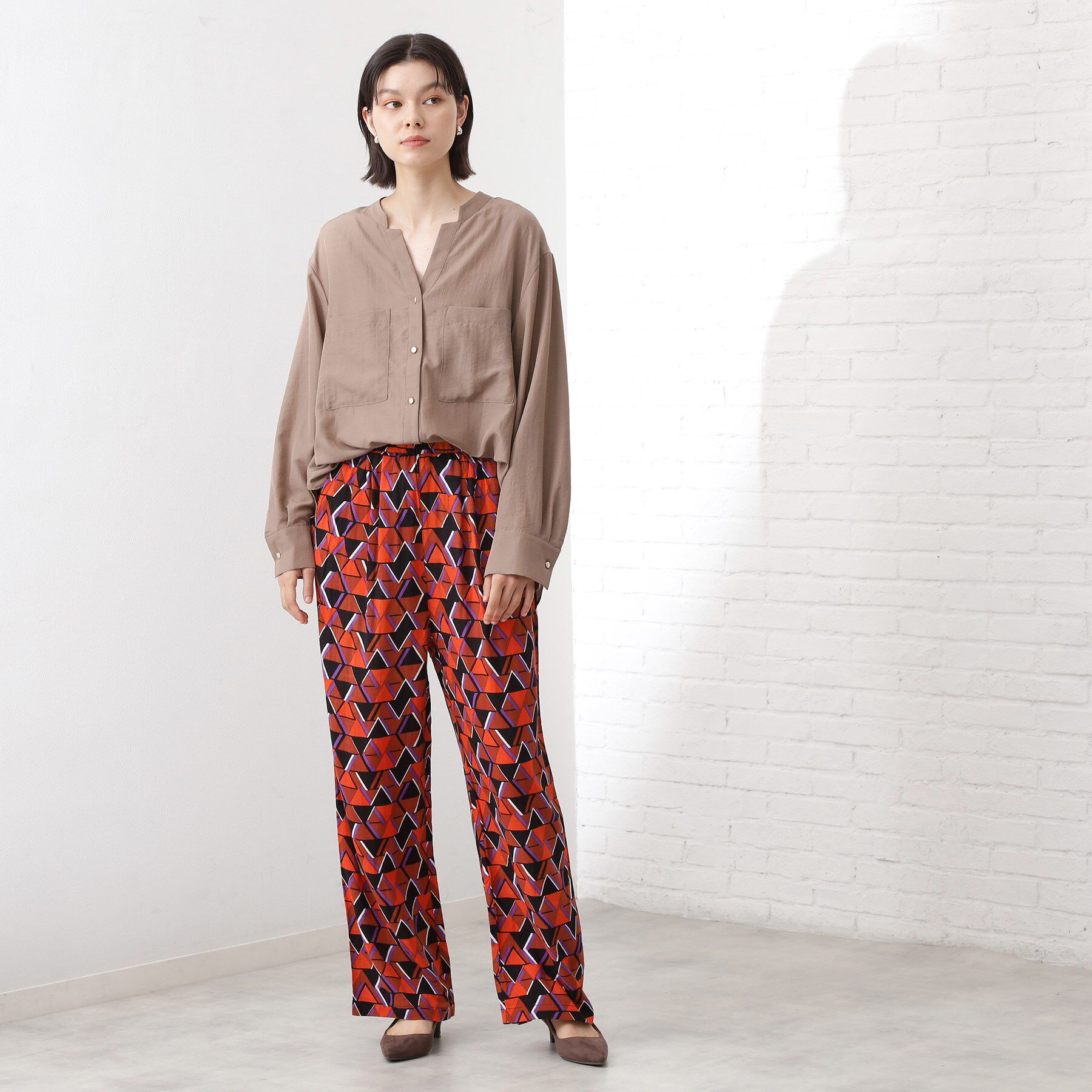 THE SHOP TK「【通勤にもデイリーにも】ダブルポケットスキッパーシャツ/洗濯機OK」|シャツ・ブラウス|