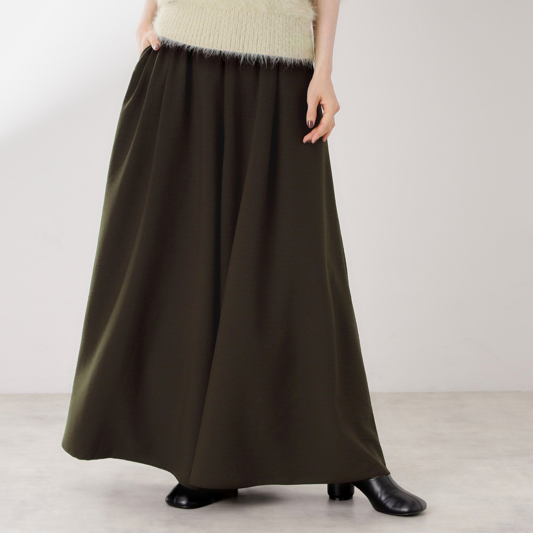 THE SHOP TK「ワイドイージーパンツ【洗える】」|その他|ブラウン(043)