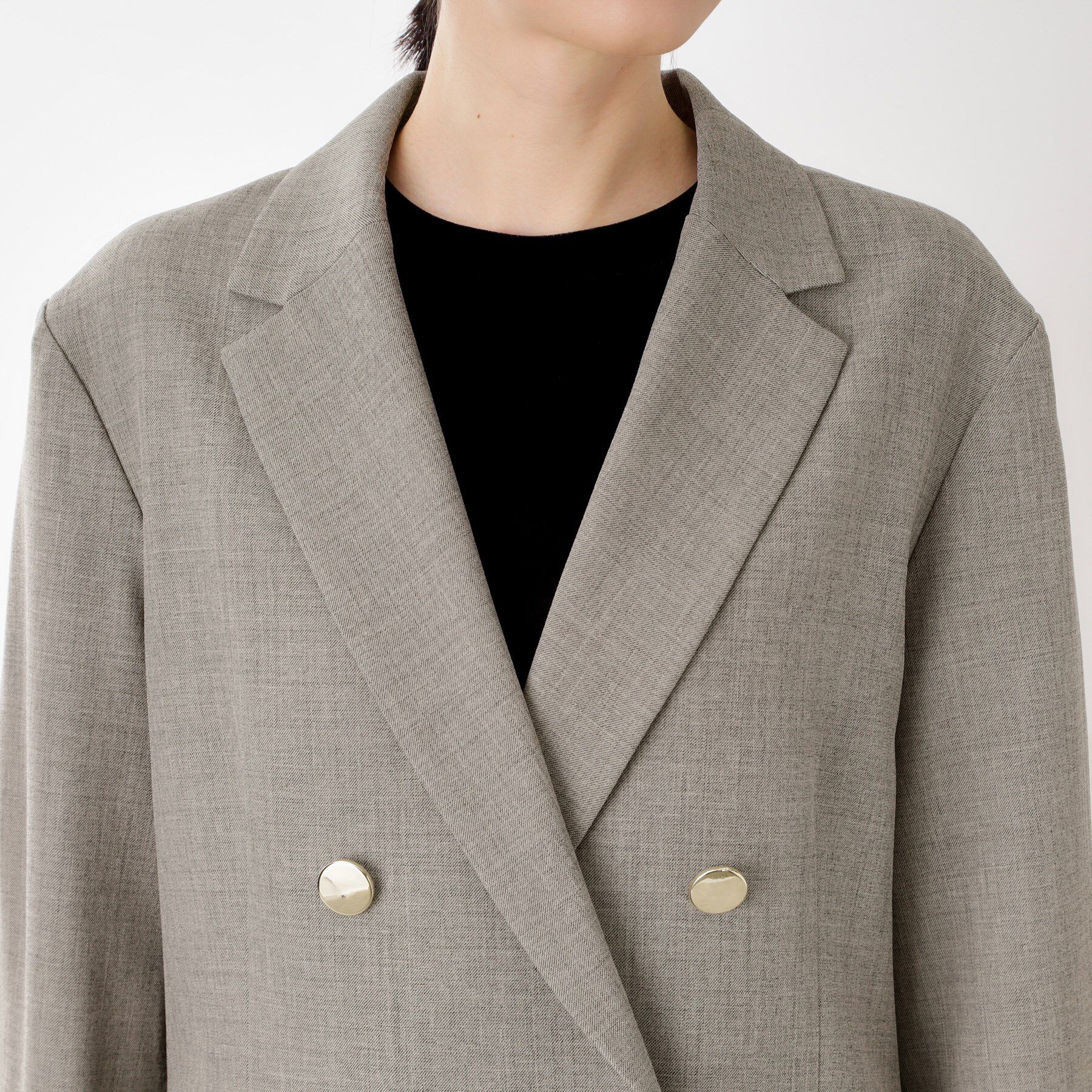 THE SHOP TK「【今羽織るなら】ダブルブレストジャケット【セットアップ可/洗える】」|テーラードジャケット|