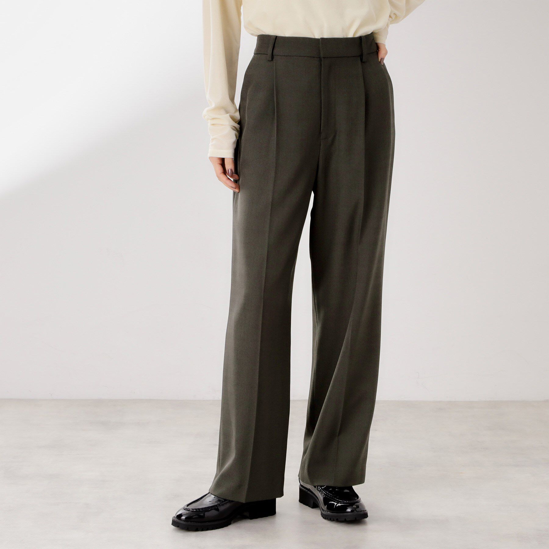 THE SHOP TK「ビジネスセミワイドパンツ【セットアップ可/洗濯機OK】/CAVIANシリーズ」|その他|