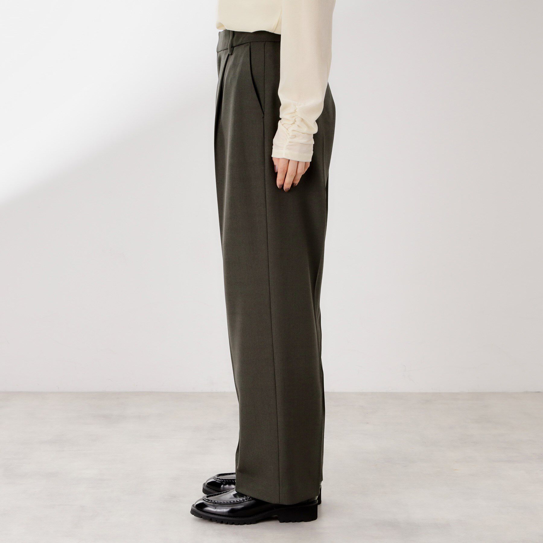 THE SHOP TK「ビジネスセミワイドパンツ【セットアップ可/洗濯機OK】/CAVIANシリーズ」|その他|