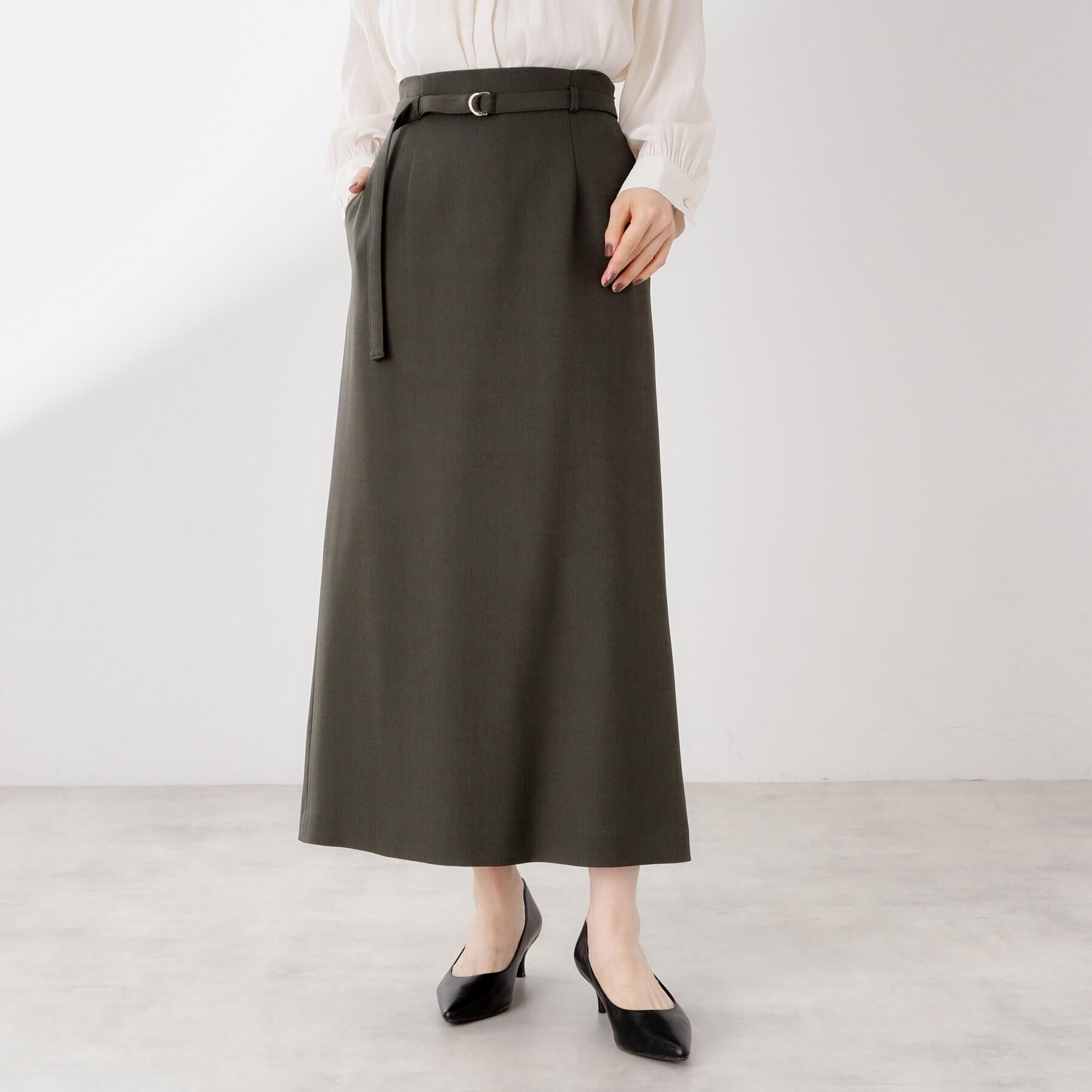 THE SHOP TK「ベルト付ナロースカート【セットアップ可】/CAVIANシリーズ」|スカート|