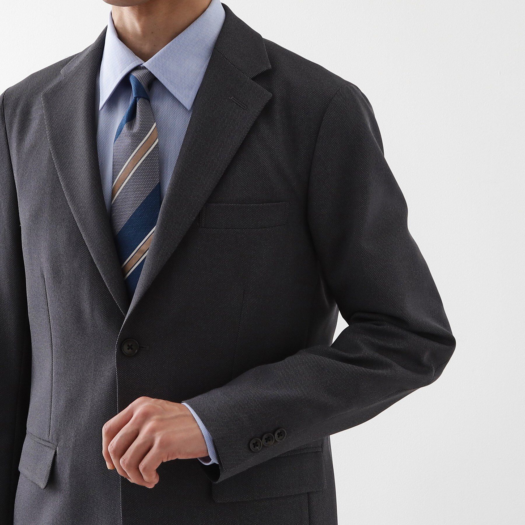 THE SHOP TK「バーズアイジャケット 【洗濯機OK/セットアップ可】」|テーラードジャケット|