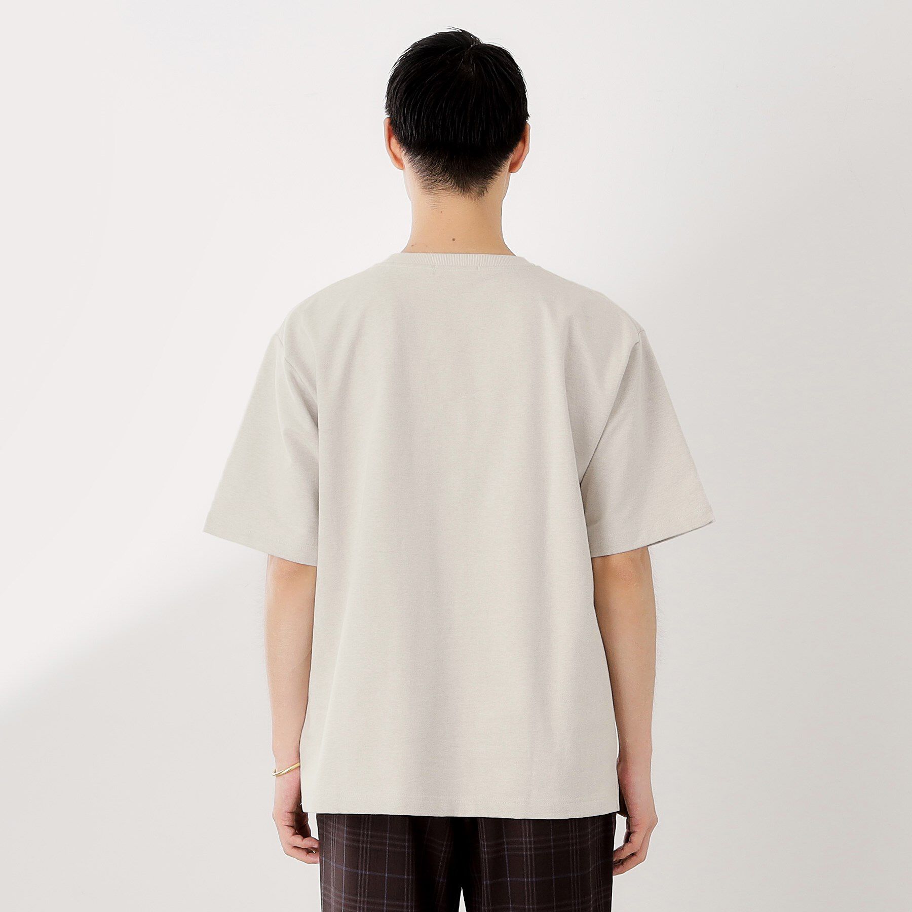 THE SHOP TK「裏配色5分袖プルオーバー」|Tシャツ・カットソー|