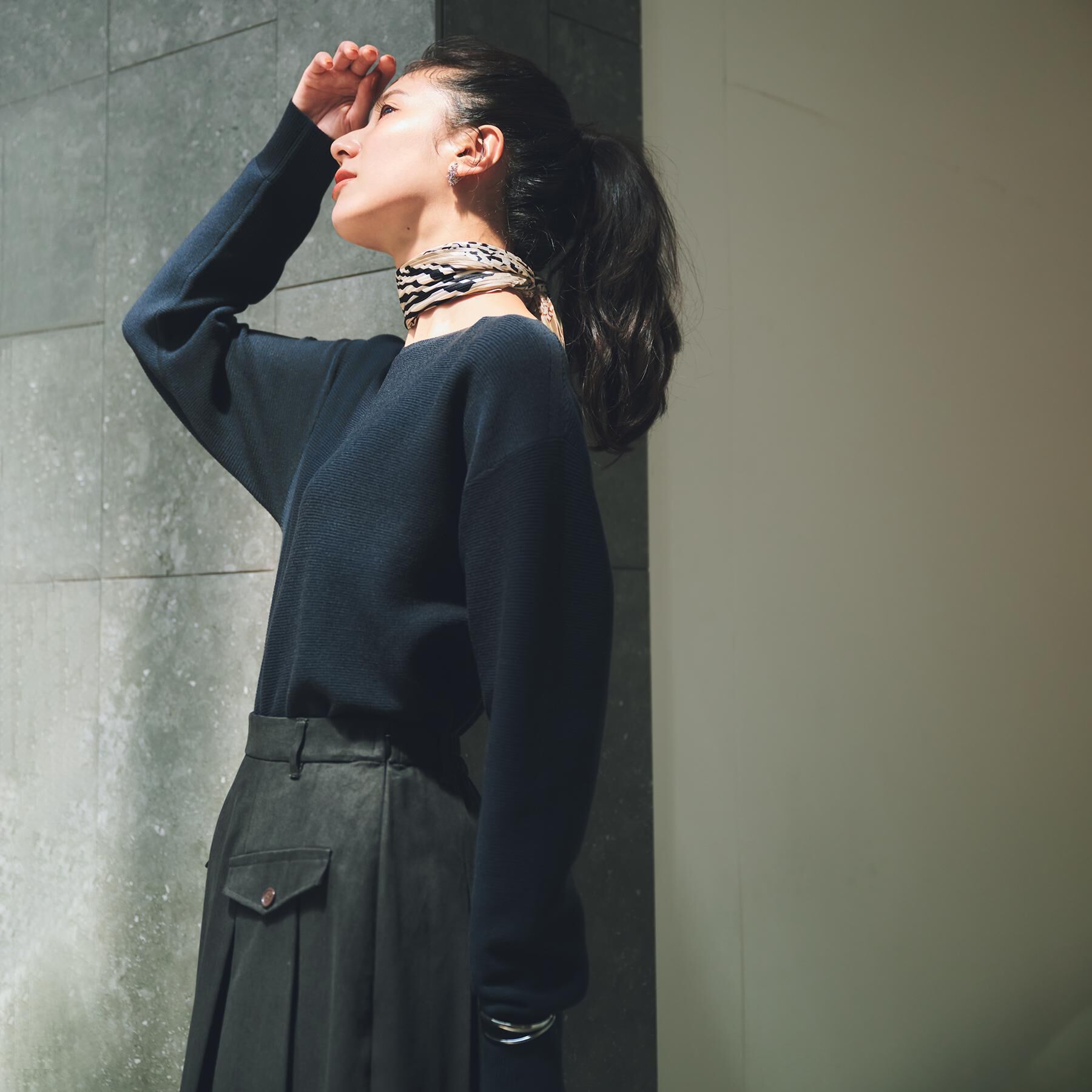 THE SHOP TK「【S-XLサイズ/選べる7色】どこから見ても美しい ガーターニット/毛玉になりにくい/洗濯機OK」|ニット・セーター|