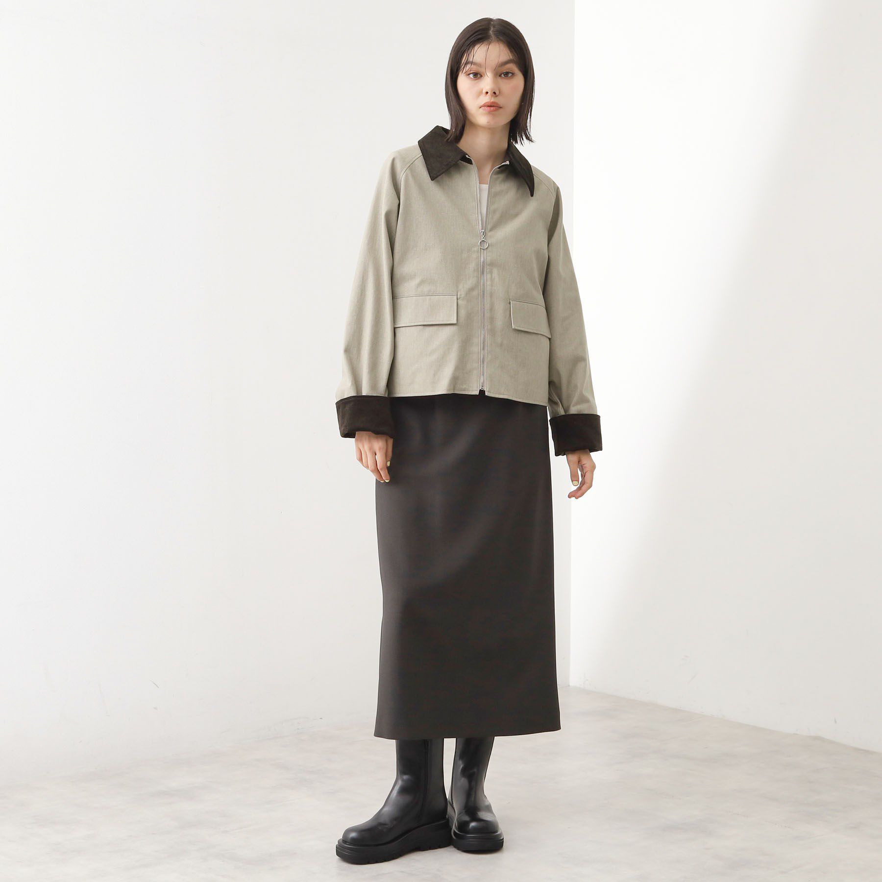 THE SHOP TK「カバーオールジャケット【洗える】」|ブルゾン・スタジャン|