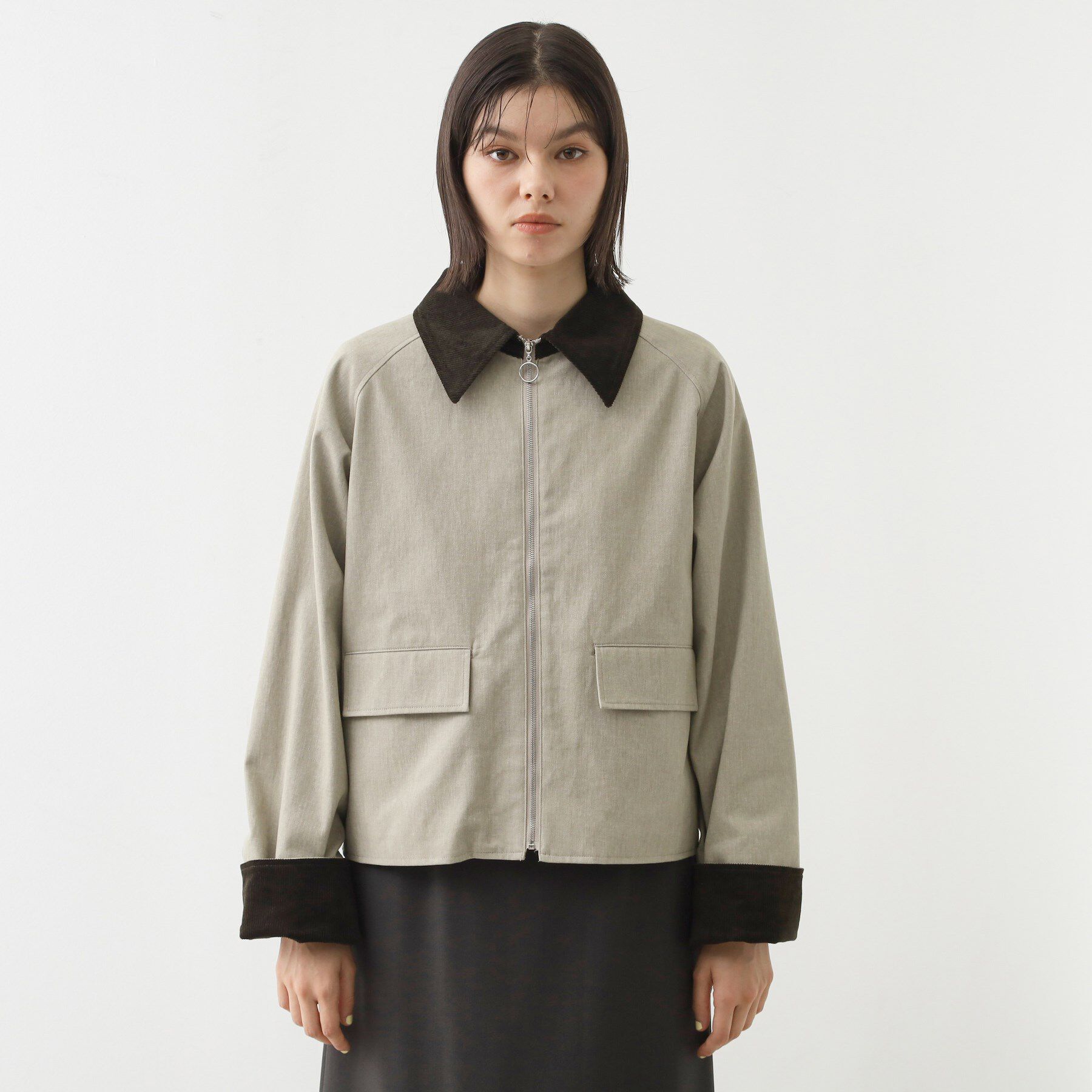 THE SHOP TK「カバーオールジャケット【洗える】」|ブルゾン・スタジャン|