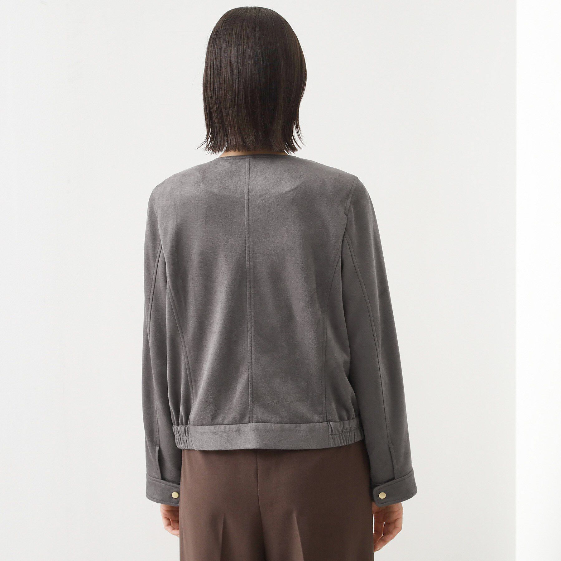 THE SHOP TK「スエードライク ライダースジャケット」|ライダースジャケット|