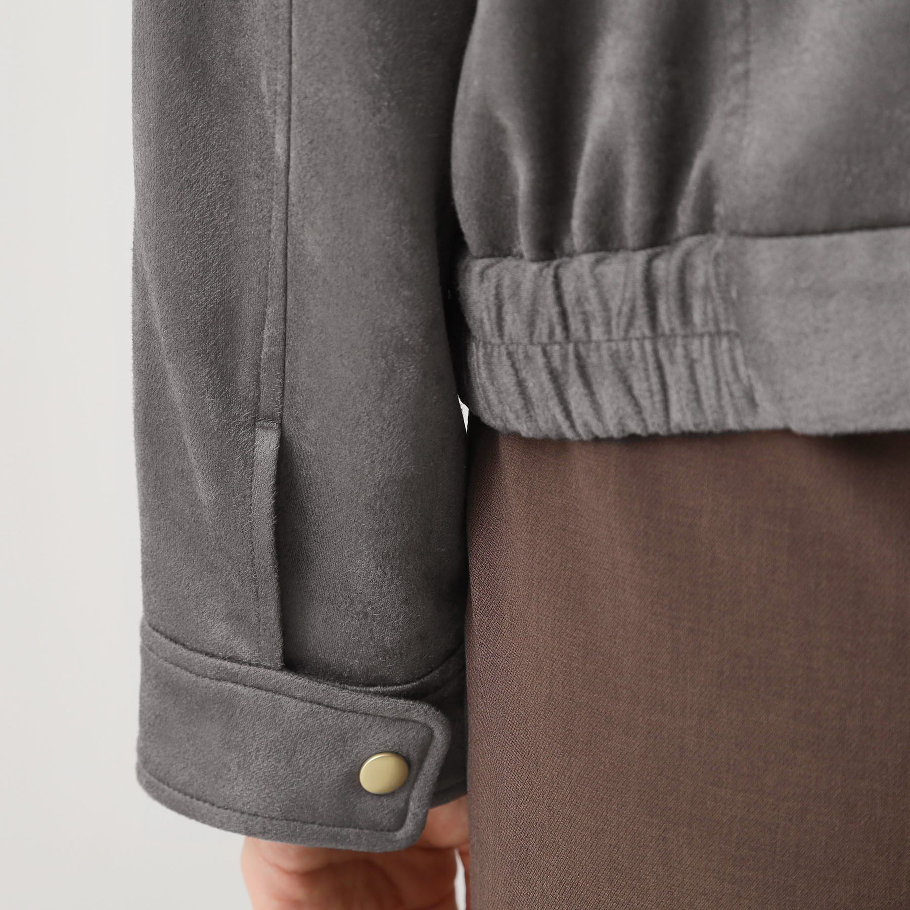 THE SHOP TK「スエードライク ライダースジャケット」|ライダースジャケット|