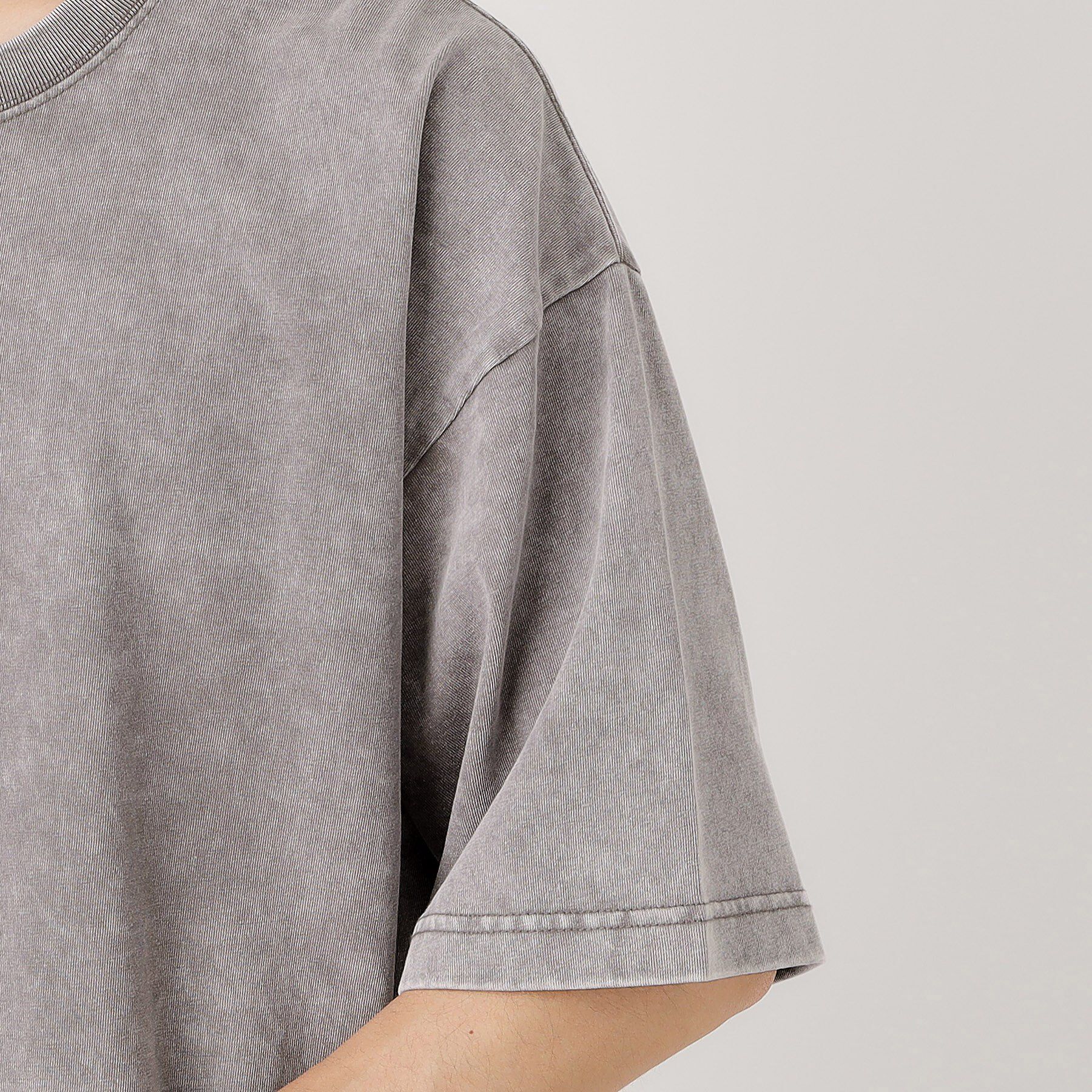 THE SHOP TK「ヴィンテージライク フェード5分袖Tシャツ 【ビッグシルエット／洗濯機OK】」|Tシャツ・カットソー|