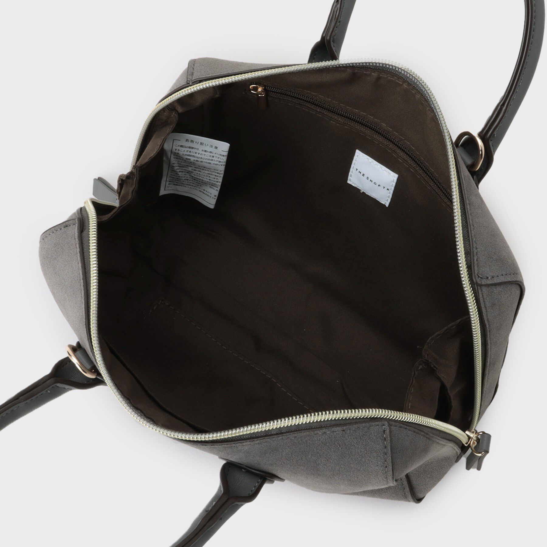 THE SHOP TK「チャーム付きスエードミニボストンバッグ」|ボストンバッグ|