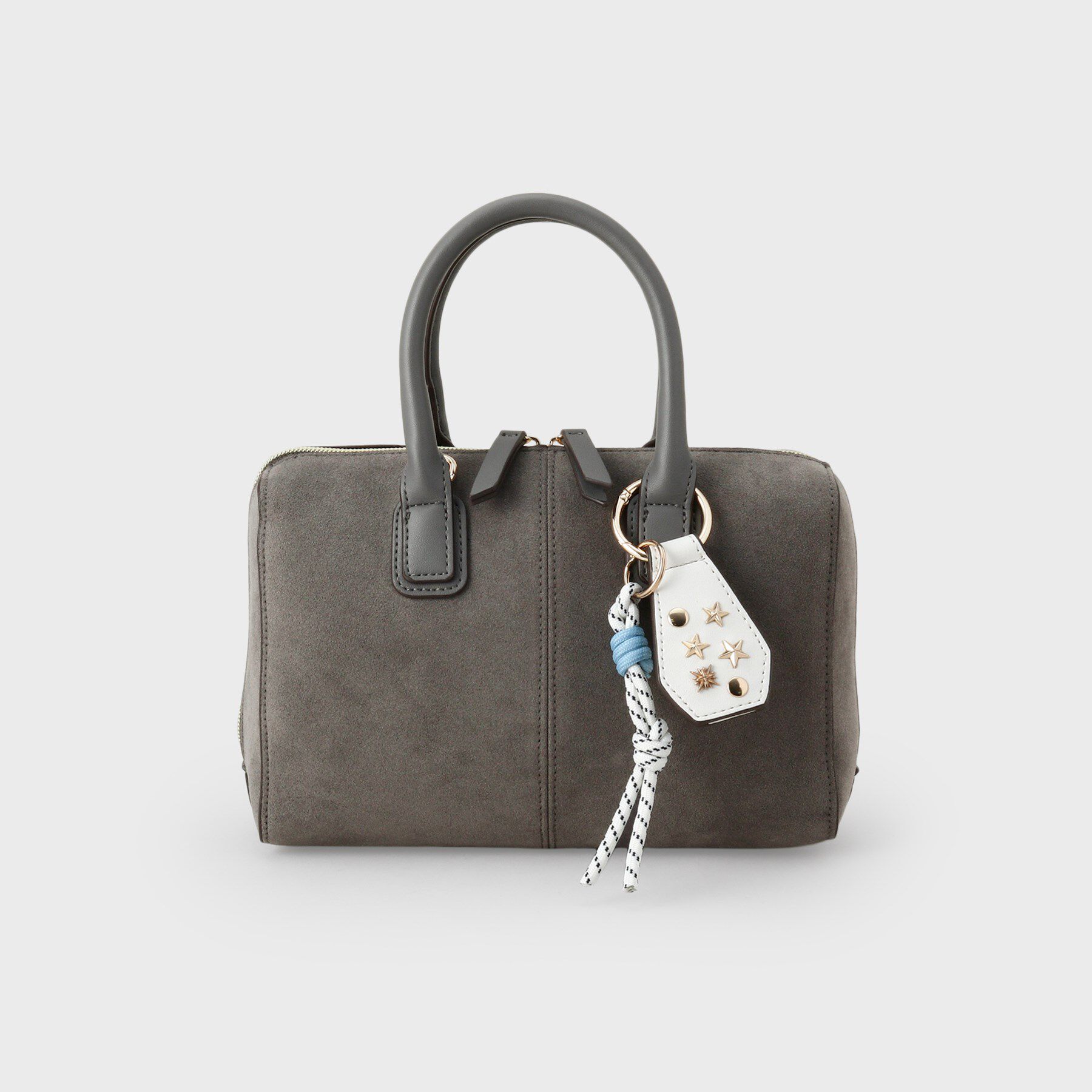 THE SHOP TK「チャーム付きスエードミニボストンバッグ」|ボストンバッグ|