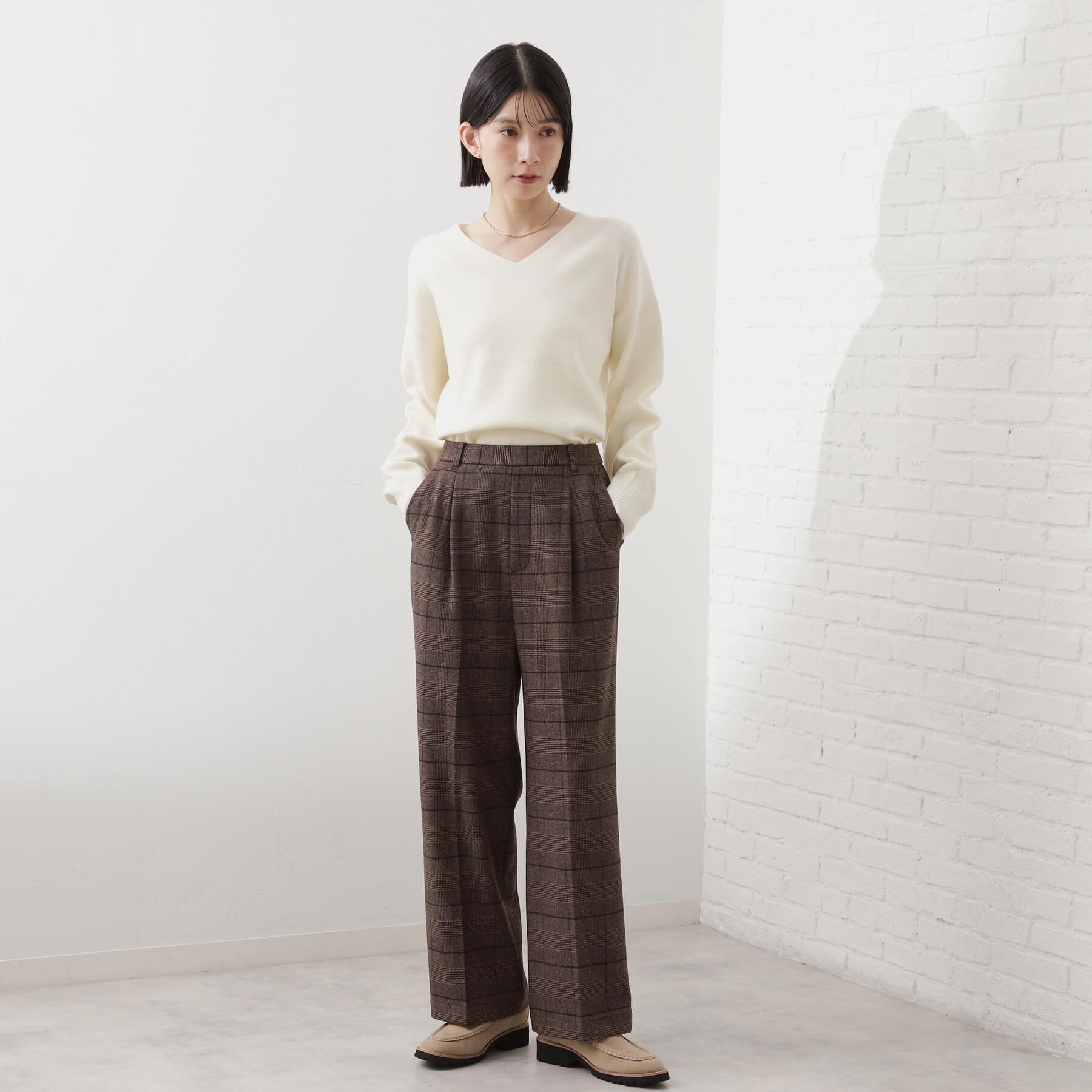 THE SHOP TK「【着丈選べる/XS～XLサイズ】あったか裏起毛ワイドパンツ」|その他|