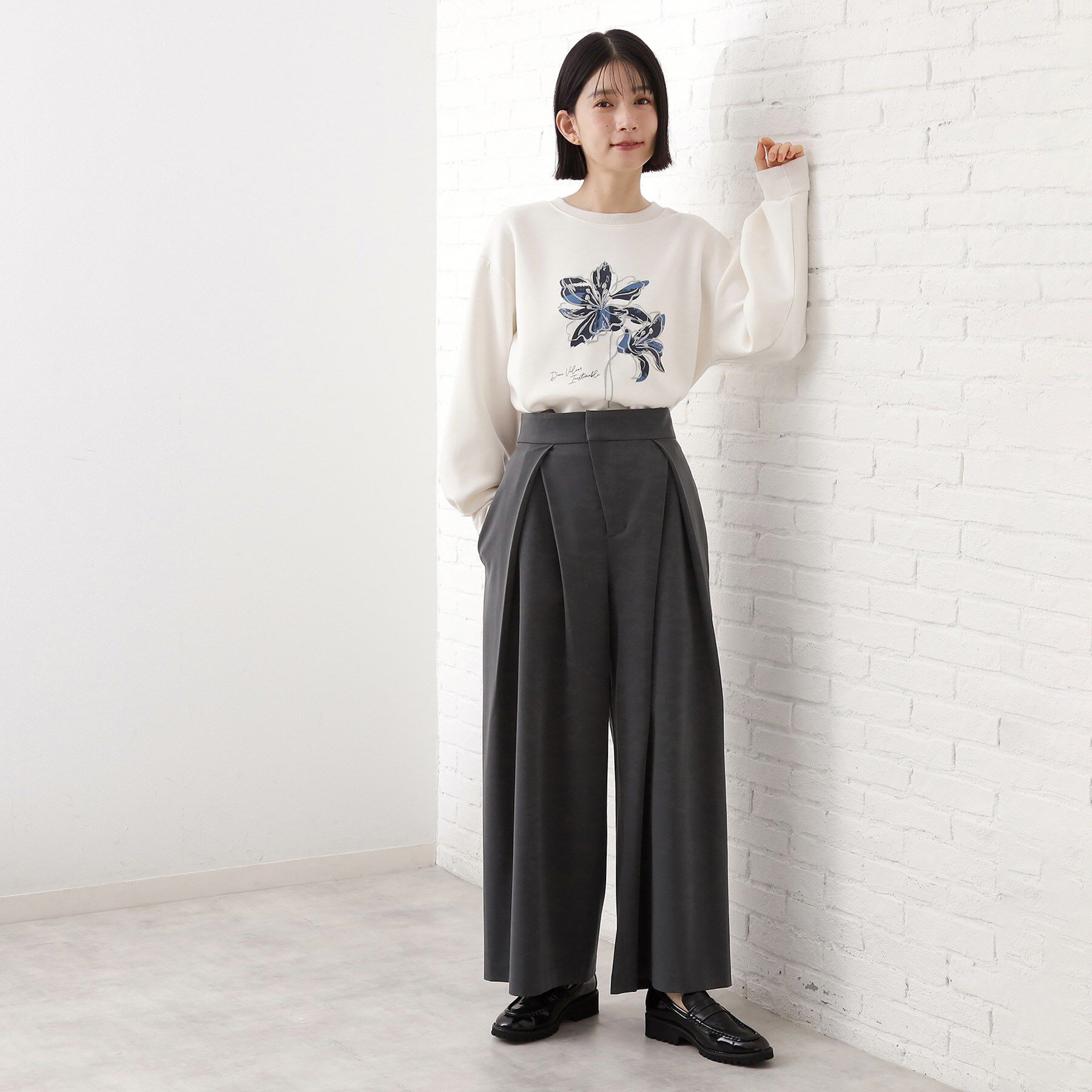 THE SHOP TK「サス付きタックワイドパンツ」|その他|